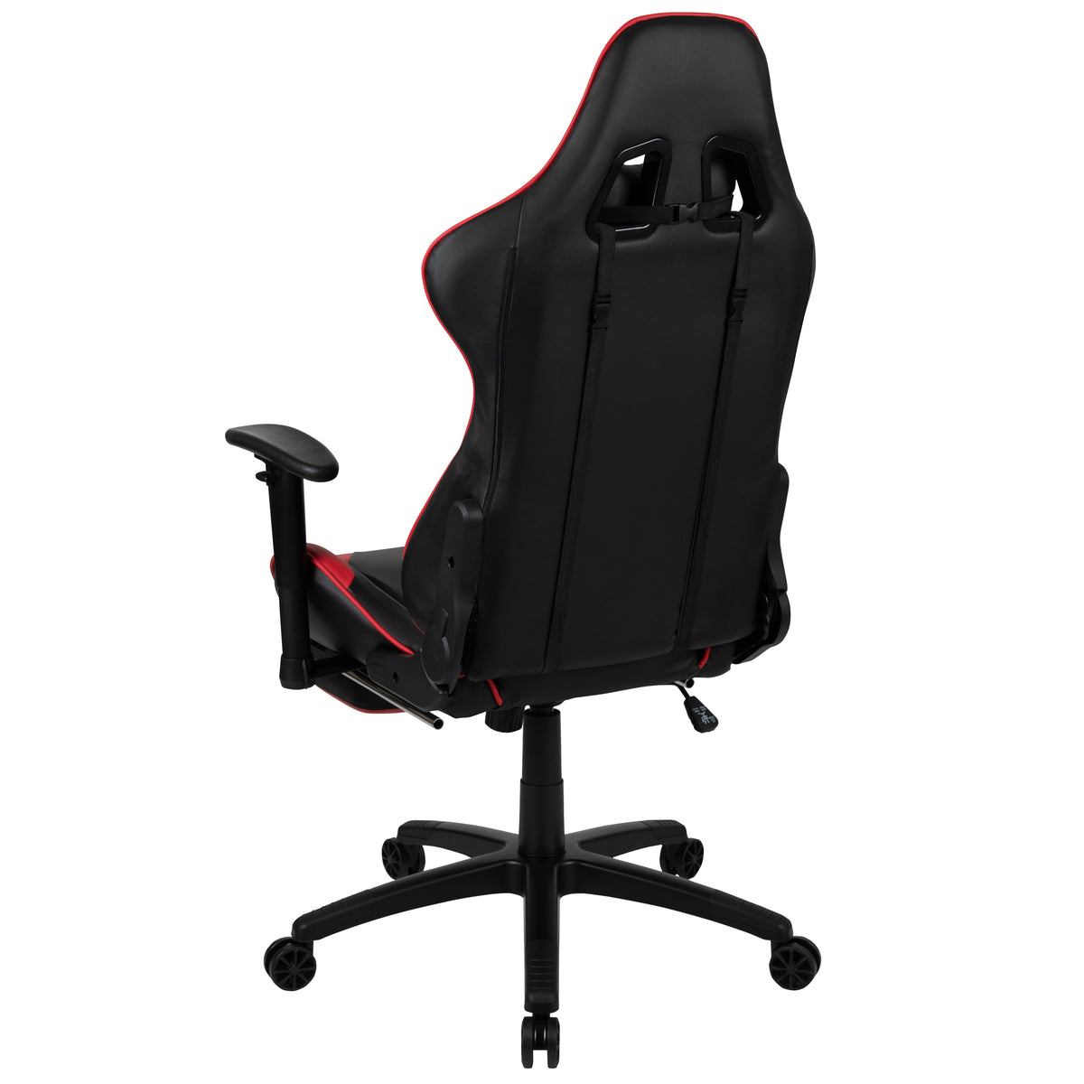 X30 Gaming Chair Racing Office Ergonomic Computer Chair with Fully Reclining Back and Slide-Out Footrest in LeatherSoft