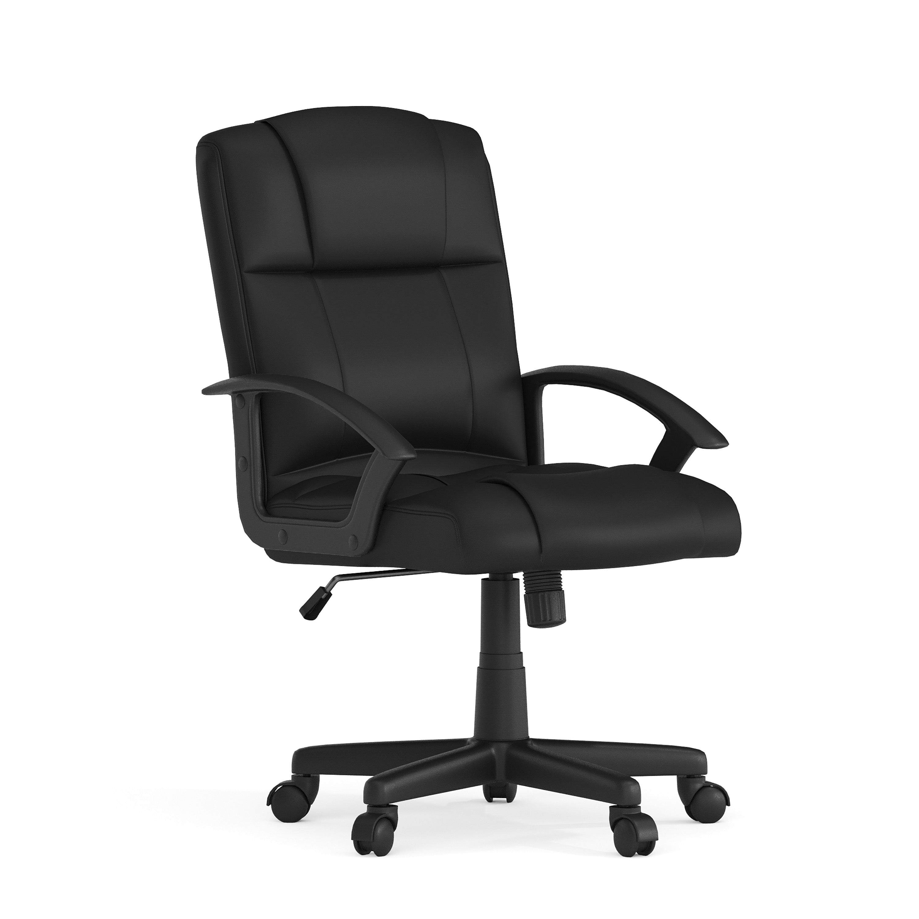 Flash Fundamentals Mid-Back Padded Task Office Chair with Arms