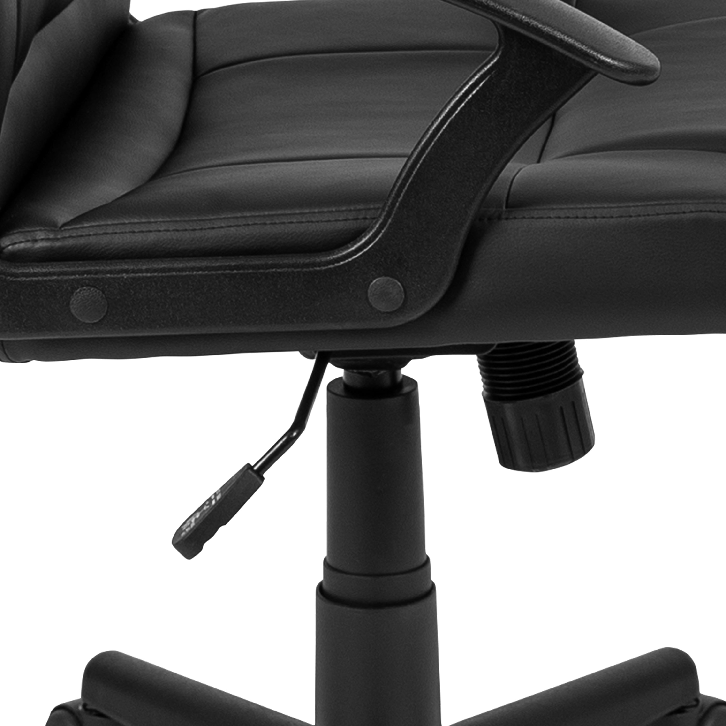 Flash Fundamentals Mid-Back Padded Task Office Chair with Arms