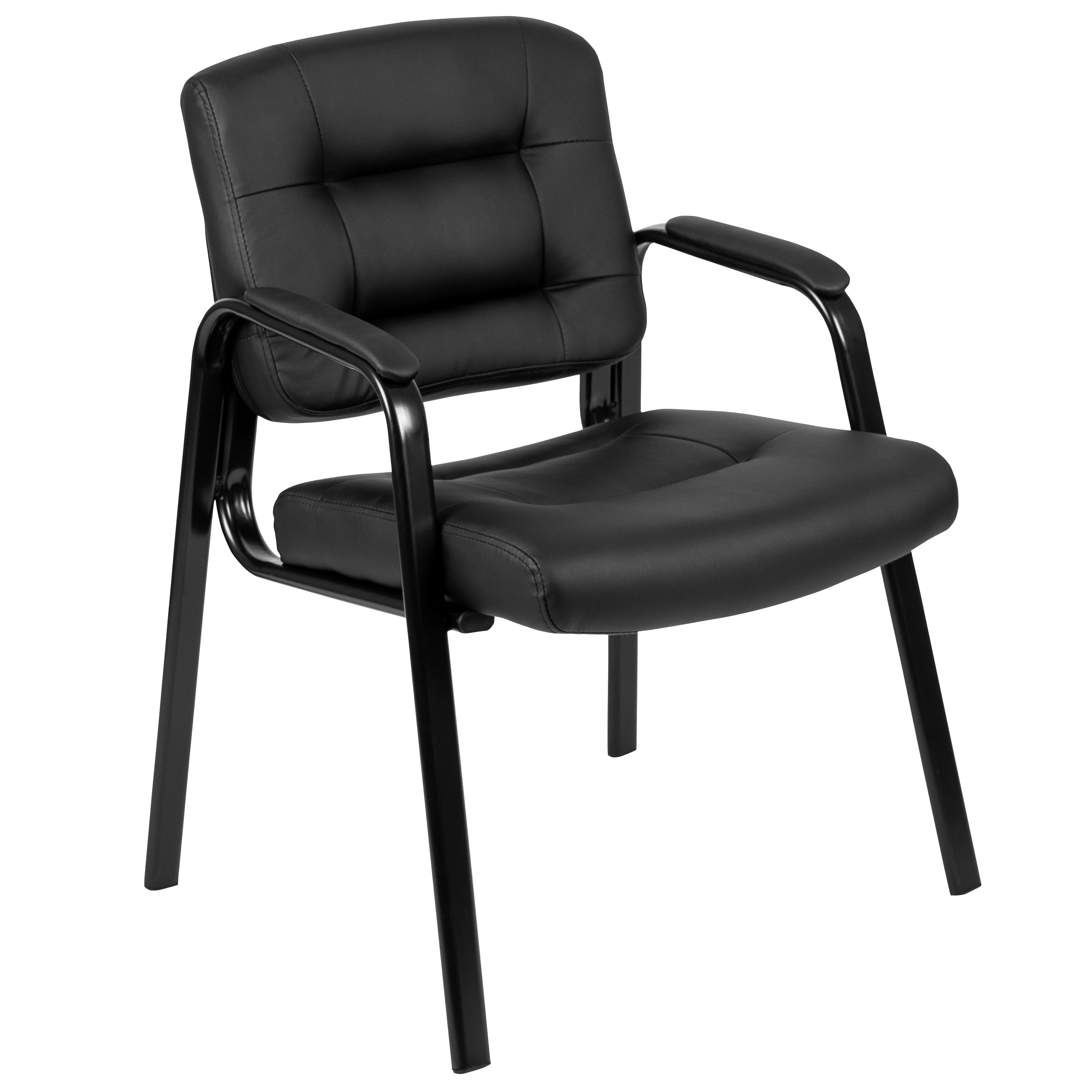 Flash Fundamentals Executive Reception Chair with Metal Frame-Office Chair-Flash Furniture-Wall2Wall Furnishings