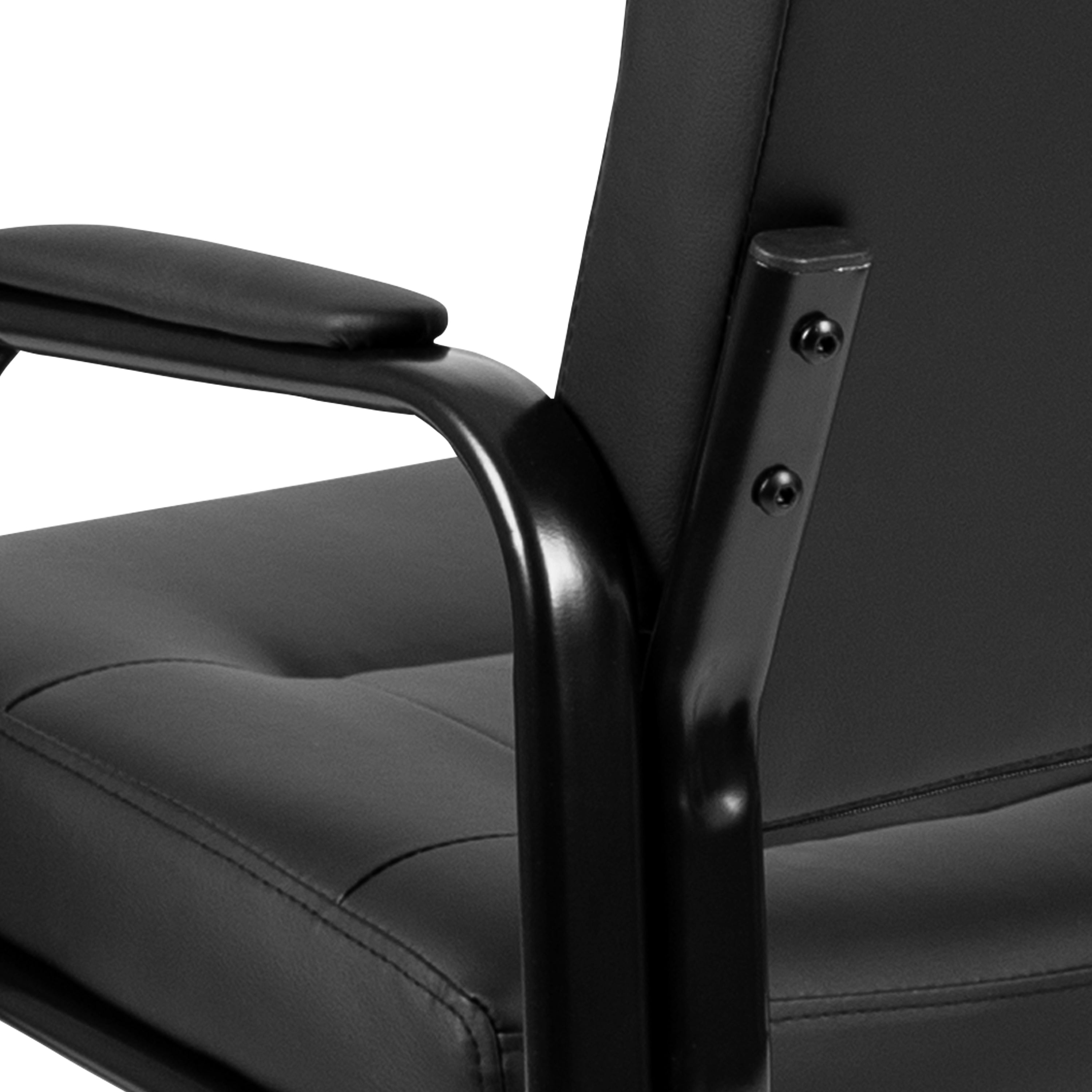 Flash Fundamentals Executive Reception Chair with Metal Frame