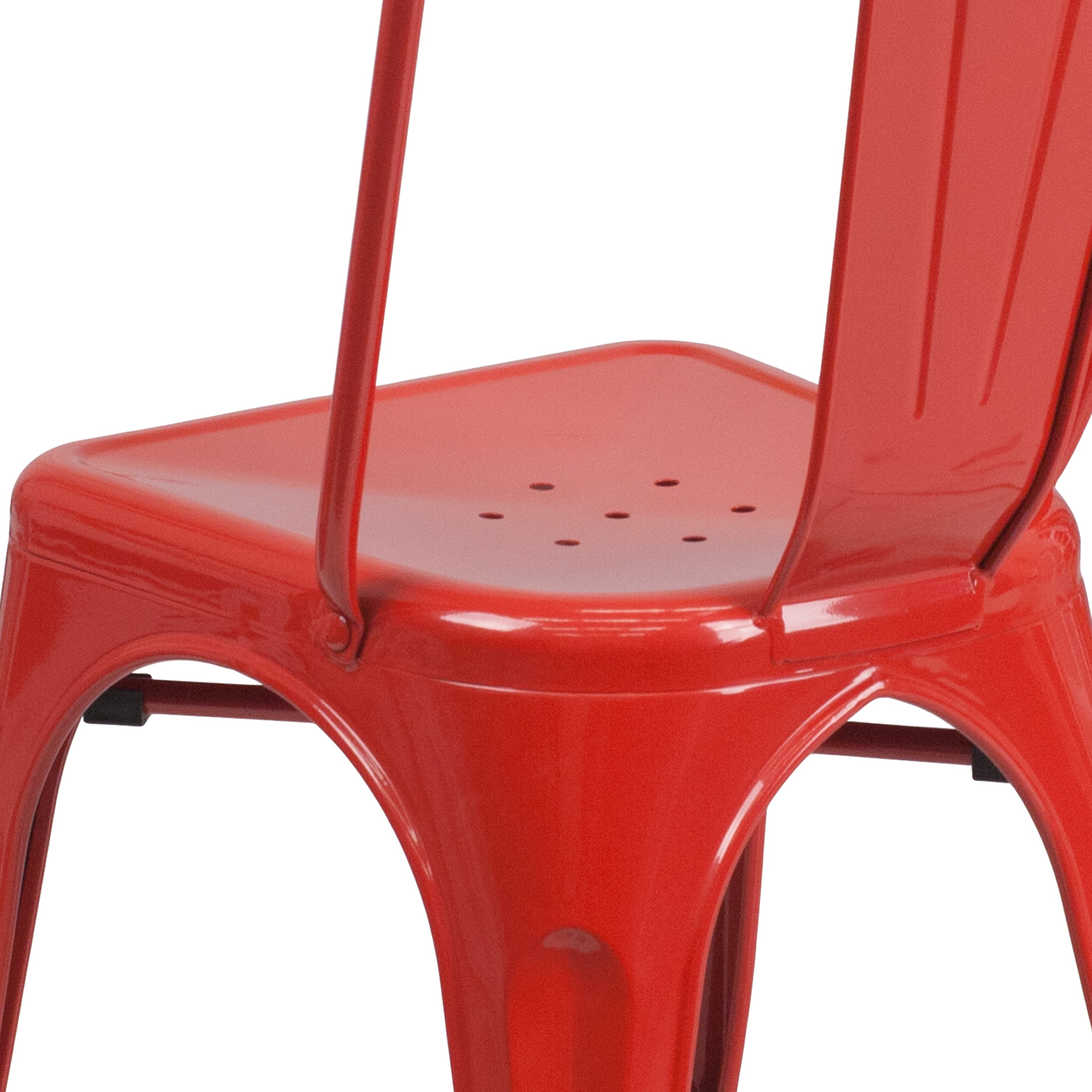 Commercial Grade Metal Indoor-Outdoor Stackable Chair-Indoor/Outdoor Chairs-Flash Furniture-Wall2Wall Furnishings