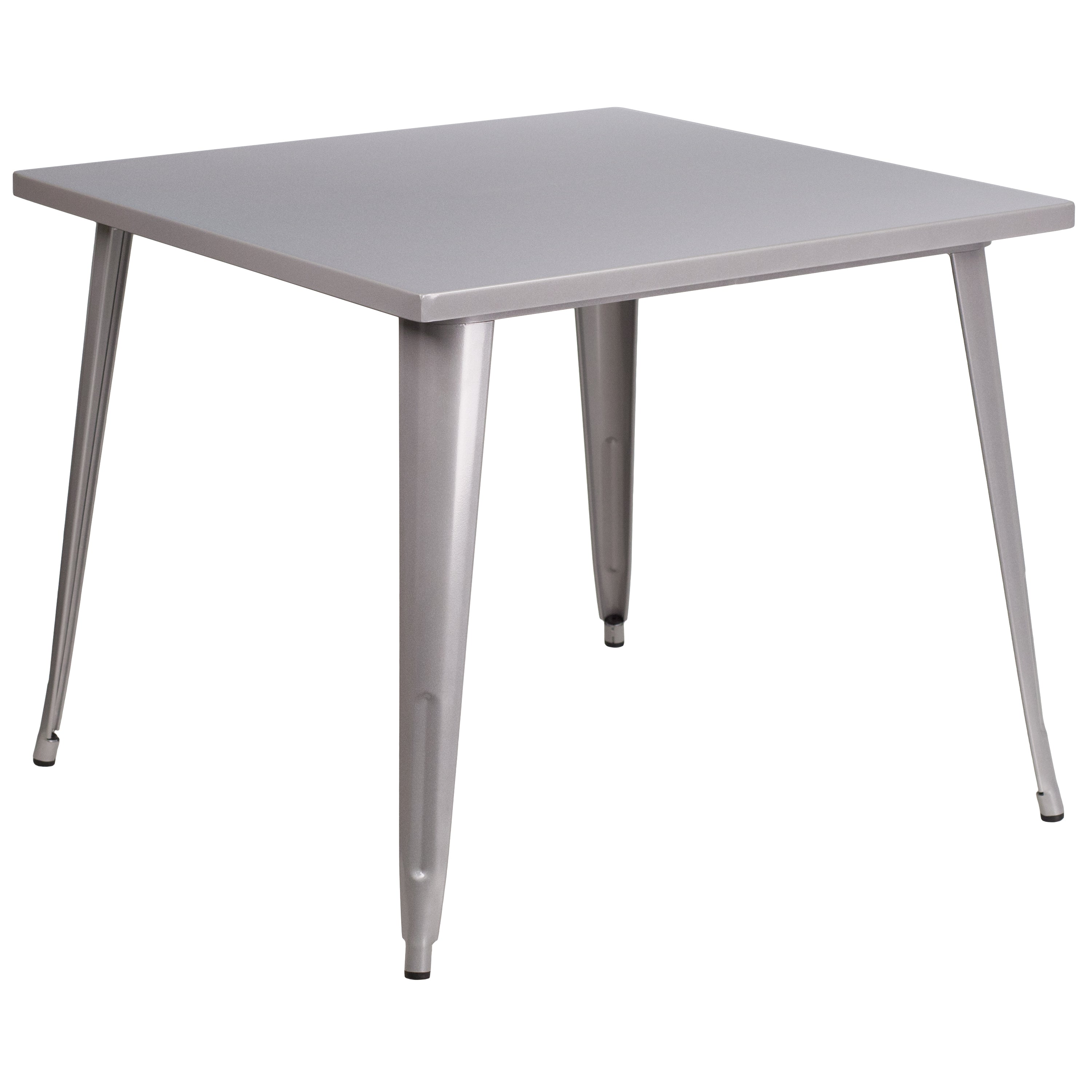 Commercial Grade 35.5" Square Metal Indoor-Outdoor Table-Indoor/Outdoor Tables-Flash Furniture-Wall2Wall Furnishings