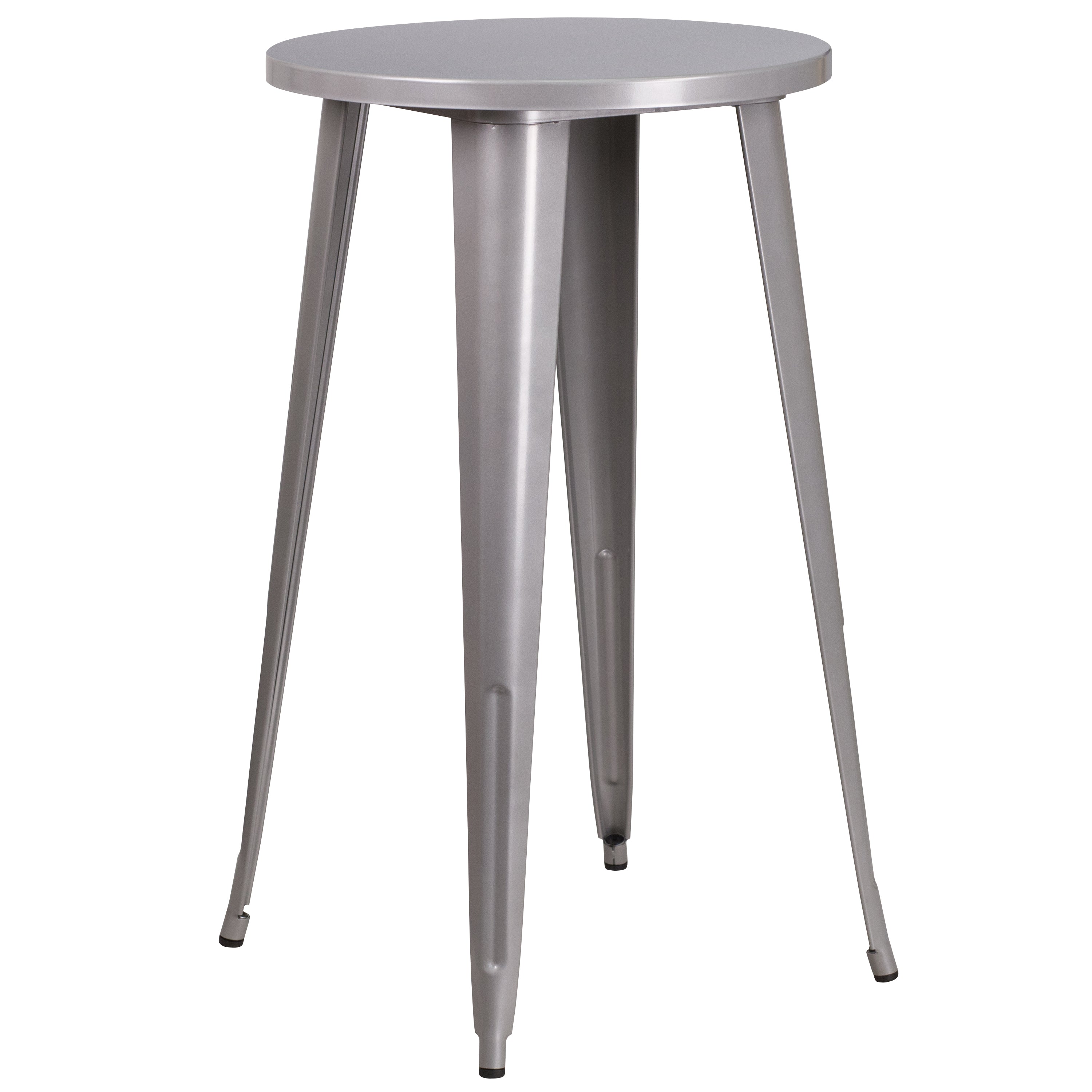 Commercial Grade 24" Round Metal Indoor-Outdoor Bar Height Table-Metal Colorful Restaurant Bar Table-Flash Furniture-Wall2Wall Furnishings