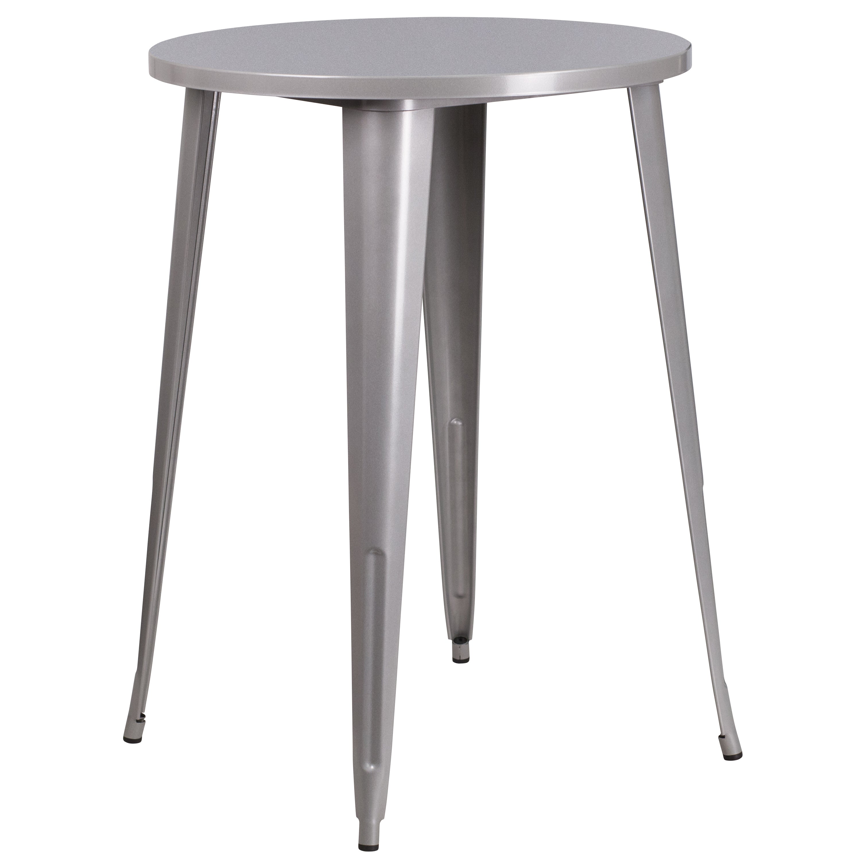 Commercial Grade 30" Round Metal Indoor-Outdoor Bar Height Table-Indoor/Outdoor Bar Tables-Flash Furniture-Wall2Wall Furnishings