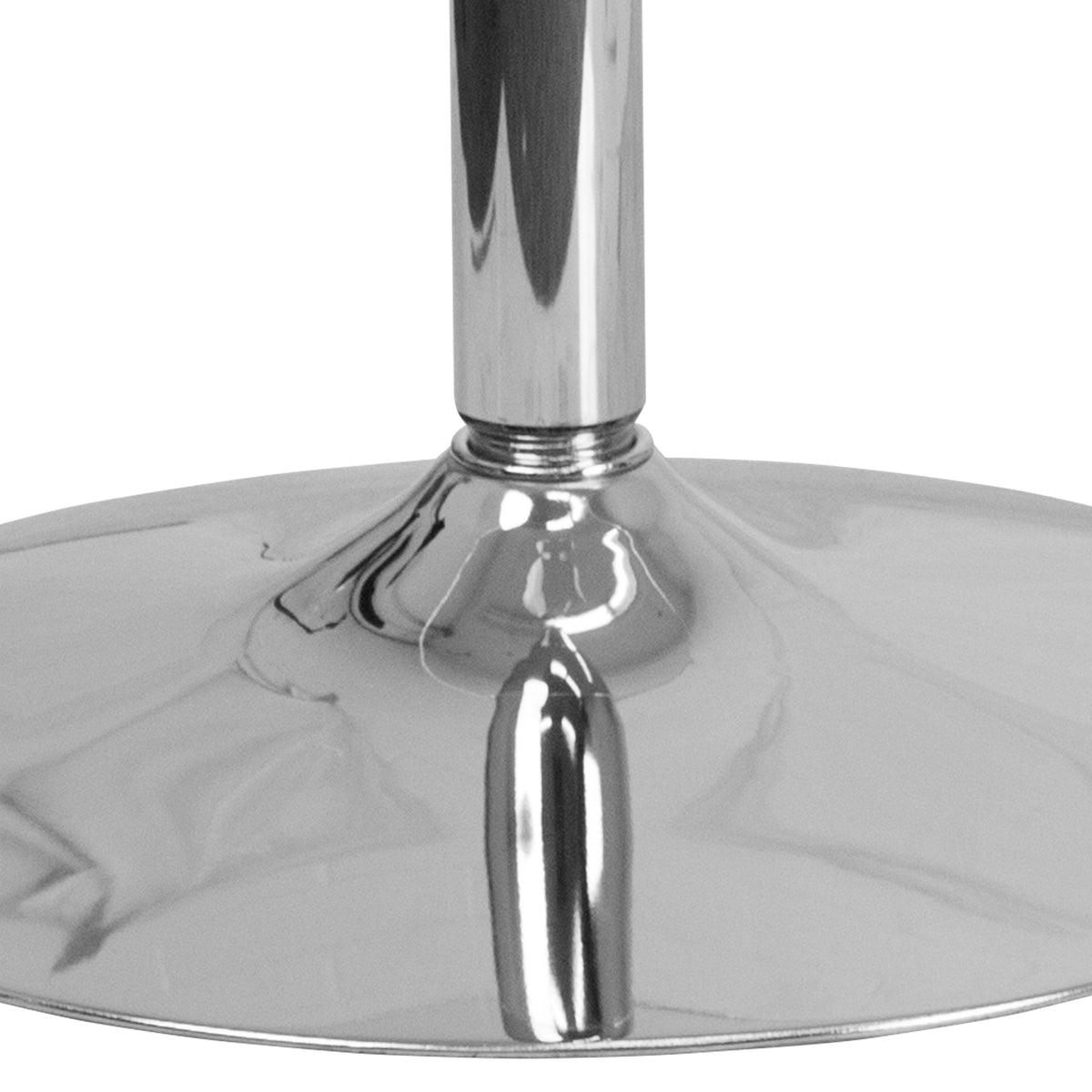 31.5'' Round Glass Table with 29''H Chrome Base