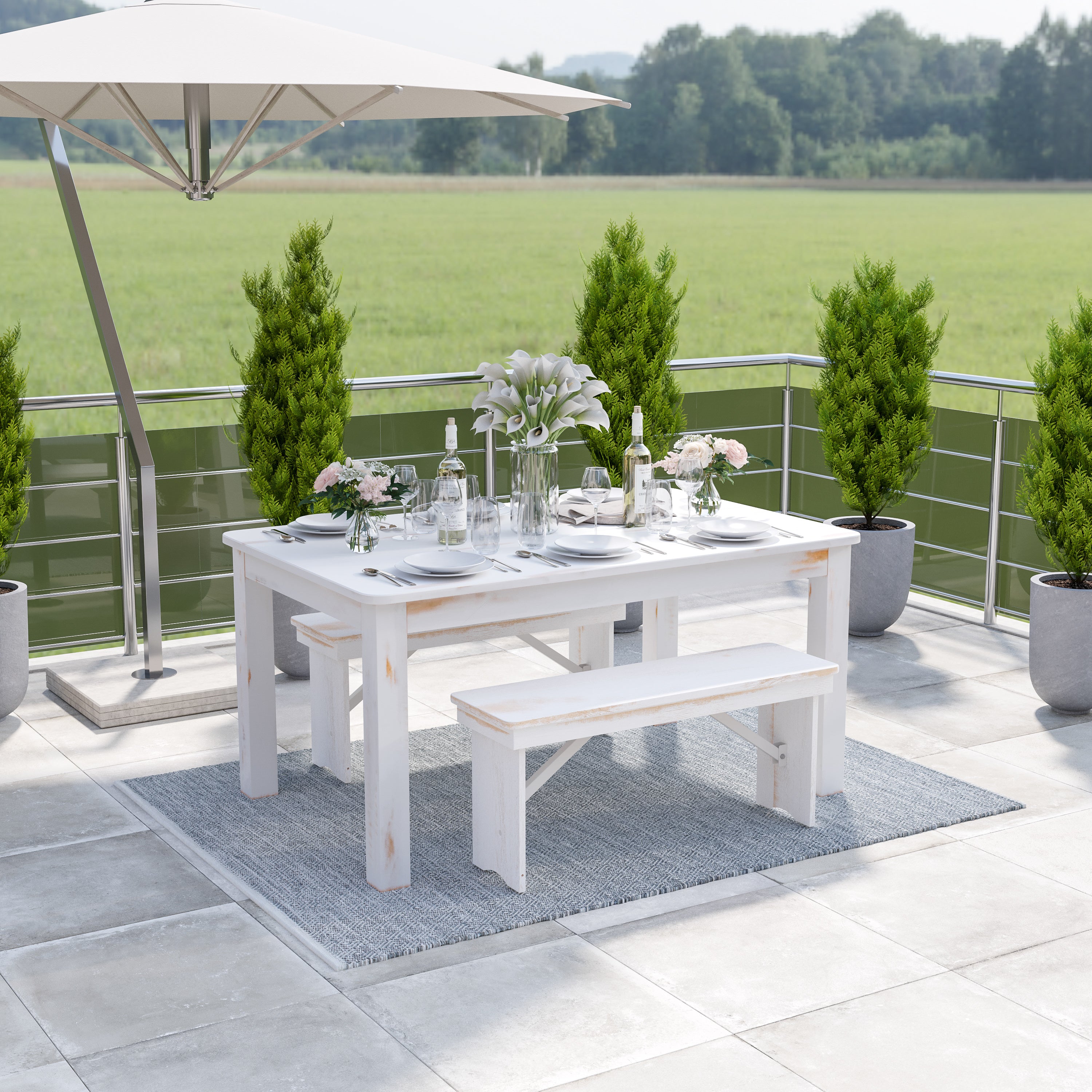 Handwoven Indoor/Outdoor Diamond Pattern Area Rug