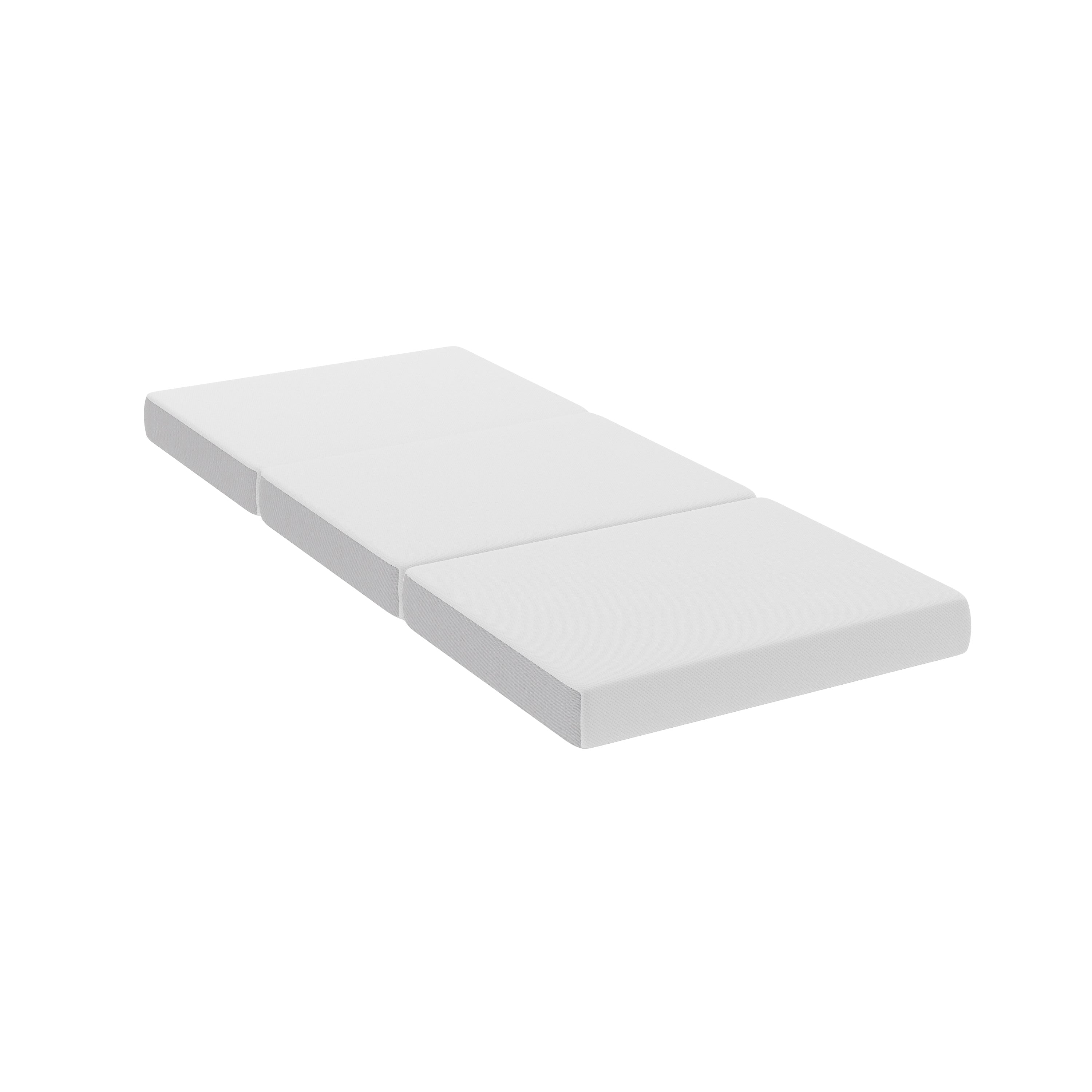 Cloud Portable Tri-Fold Cooling Memory Foam Mattress in a Box with Removable Washable Cover
