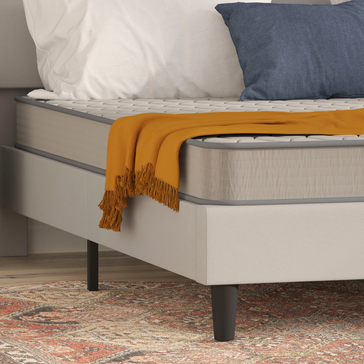 Capri Comfortable Sleep CertiPUR-US Certified Spring Mattress, Mattress in a Box