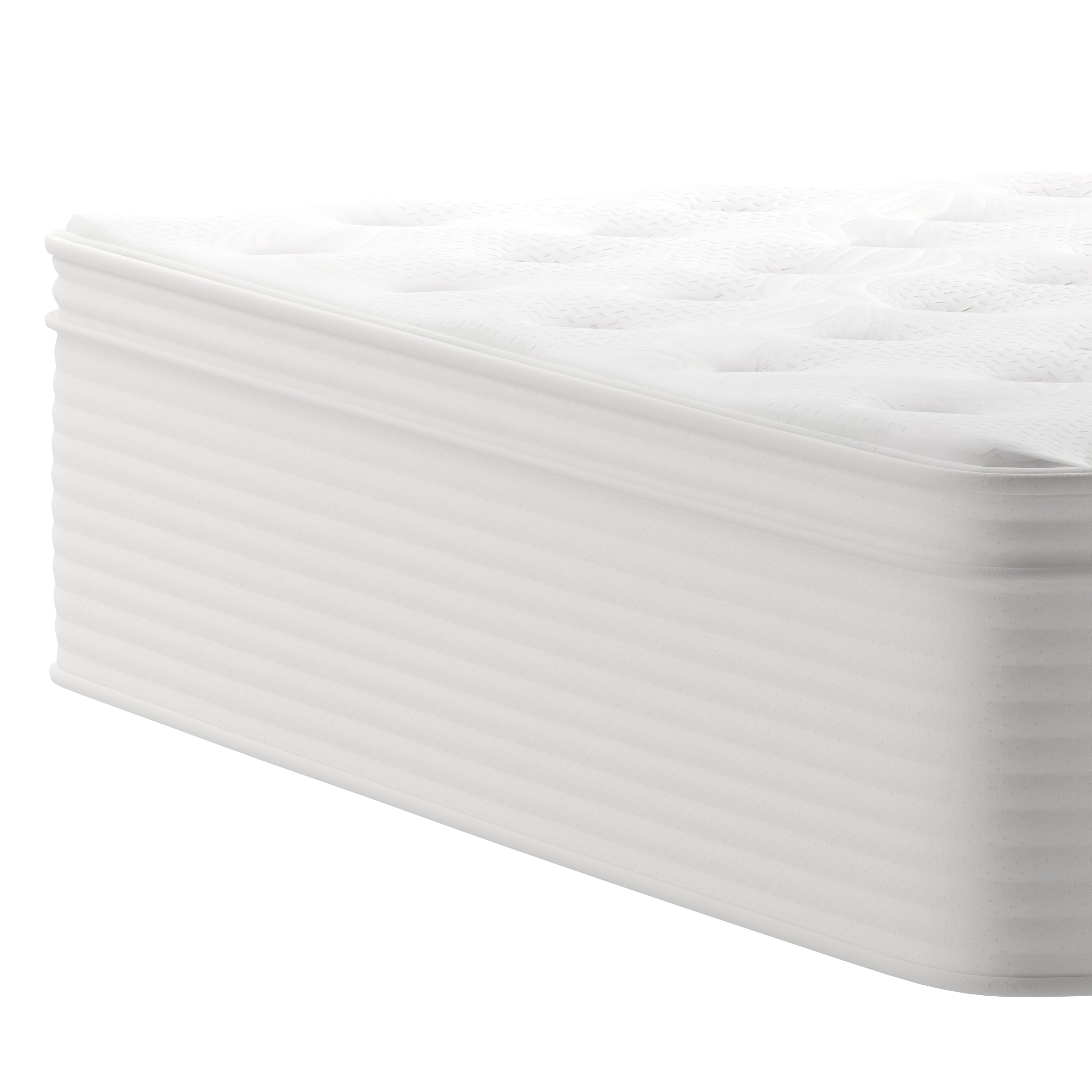 Vista Hospitality Grade Commercial Mattress in a Box 14 Inch, Premium Memory Foam Hybrid Pocket Spring Mattress with Reinforced Edge Support-Mattress-Flash Furniture-Wall2Wall Furnishings