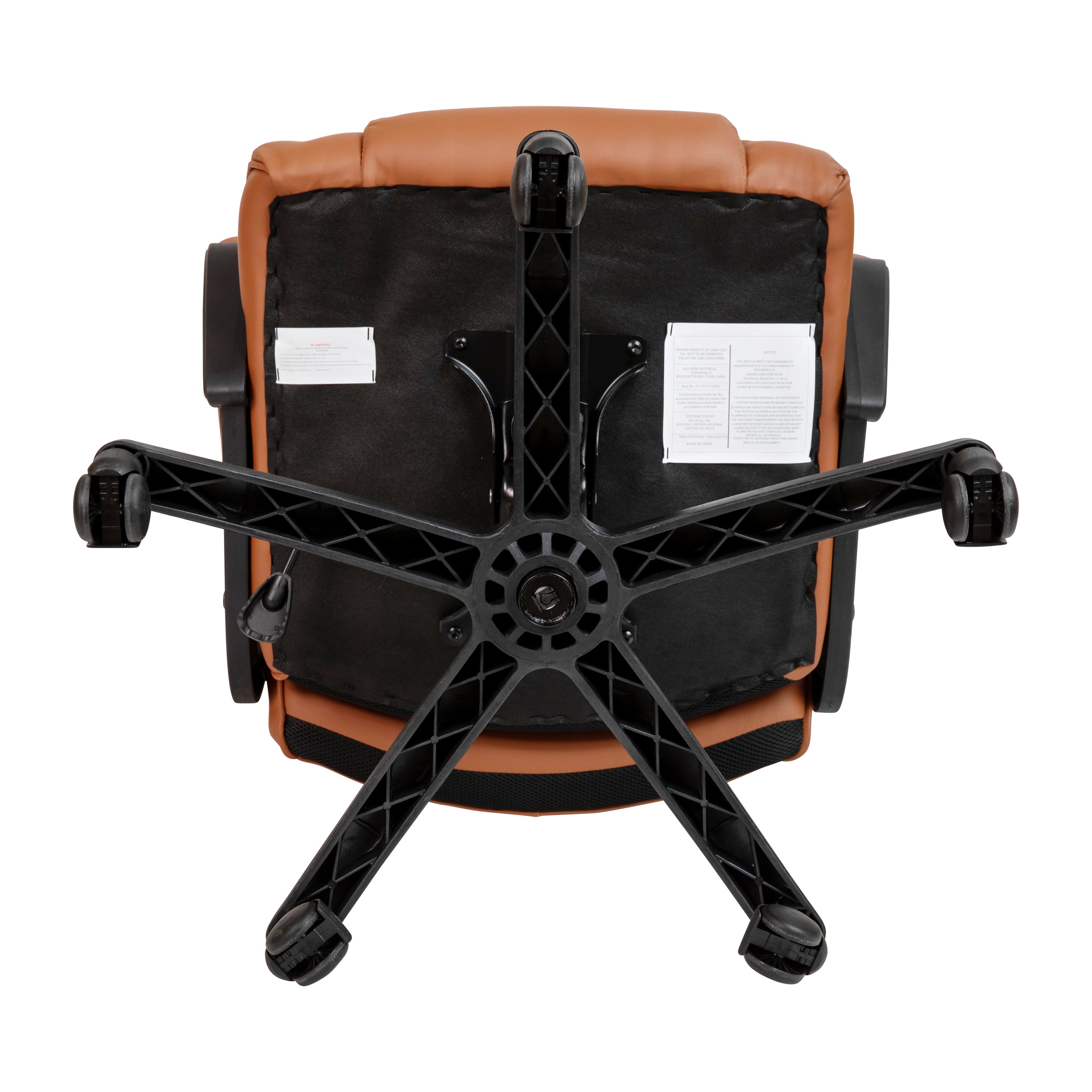 Flash Fundamentals Big & Tall 400 lb. Rated LeatherSoft Swivel Office Chair with Padded Arms