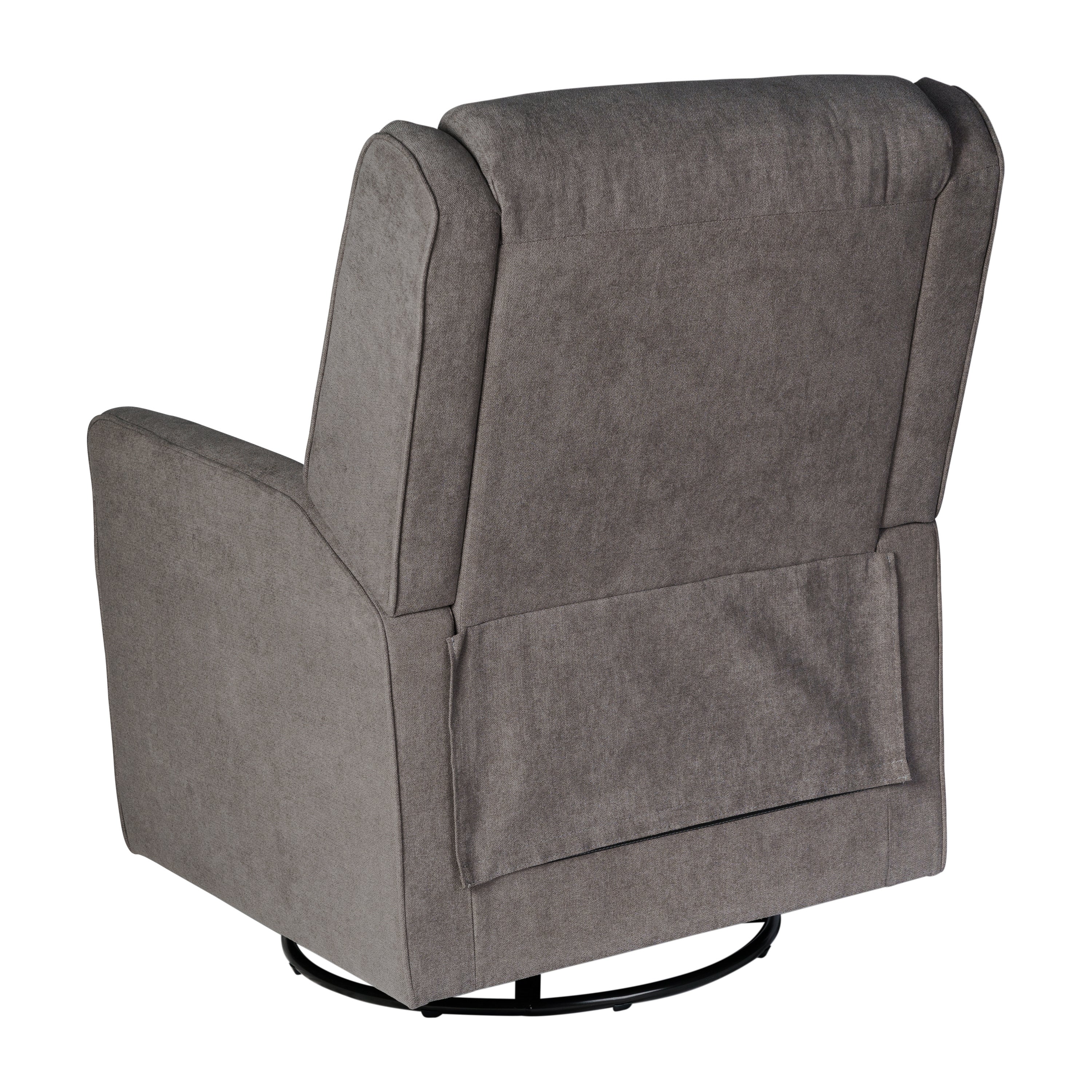 Cash Swivel Glider Rocker Recliner Chair, Manual 360 Degree Swivel Recliner Perfect for Living Room, Bedroom, or Nursery
