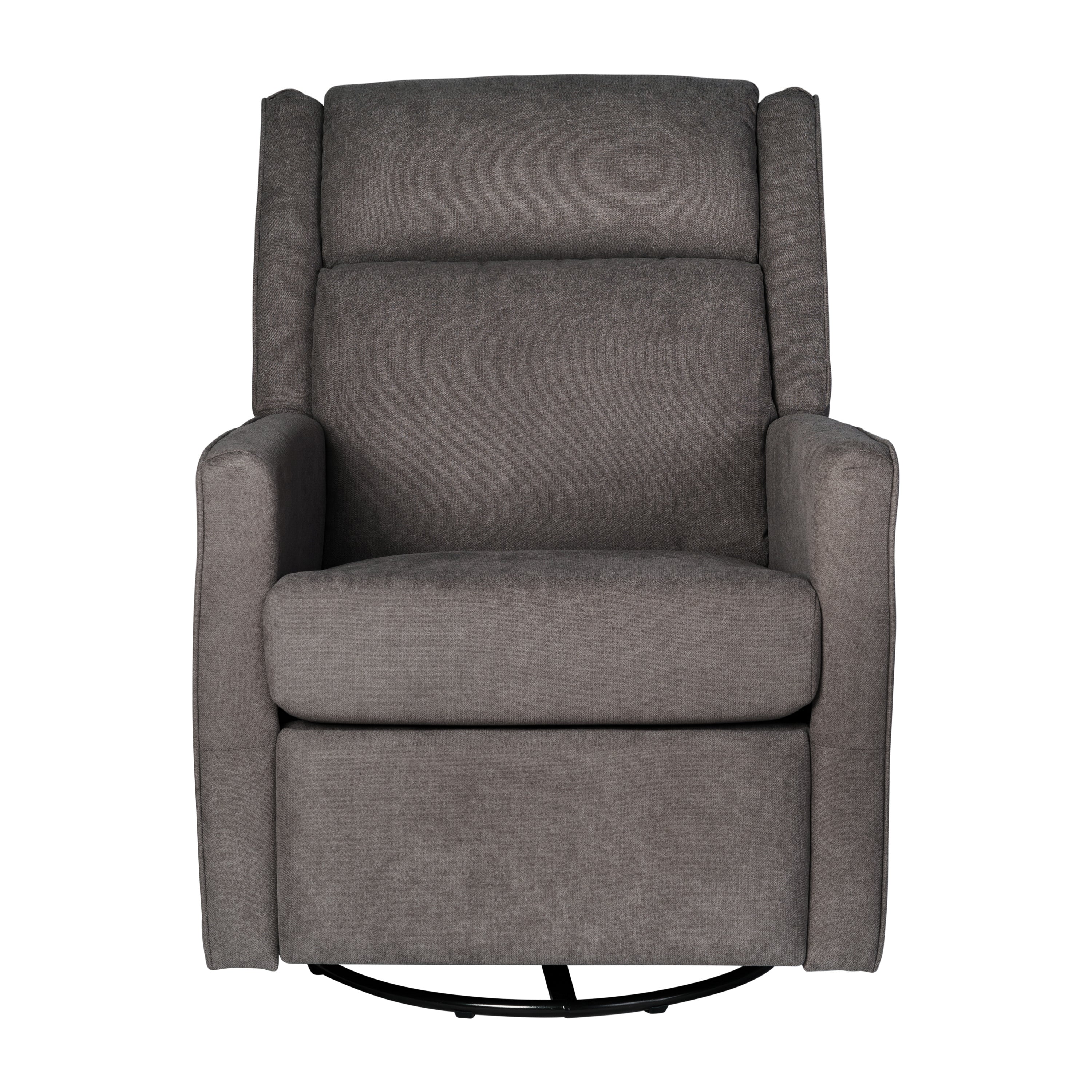 Cash Swivel Glider Rocker Recliner Chair, Manual 360 Degree Swivel Recliner Perfect for Living Room, Bedroom, or Nursery