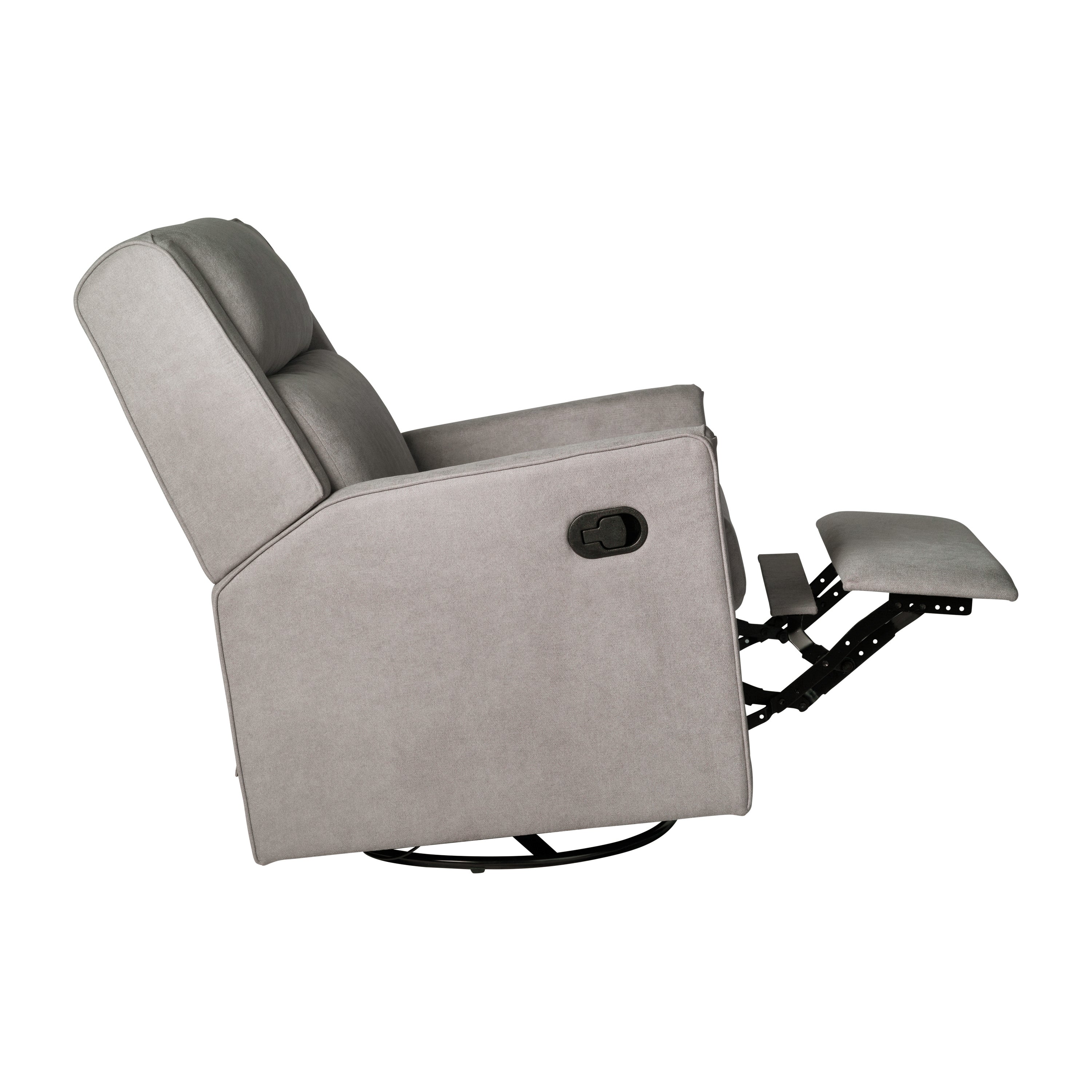 Cash Swivel Glider Rocker Recliner Chair, Manual 360 Degree Swivel Recliner Perfect for Living Room, Bedroom, or Nursery