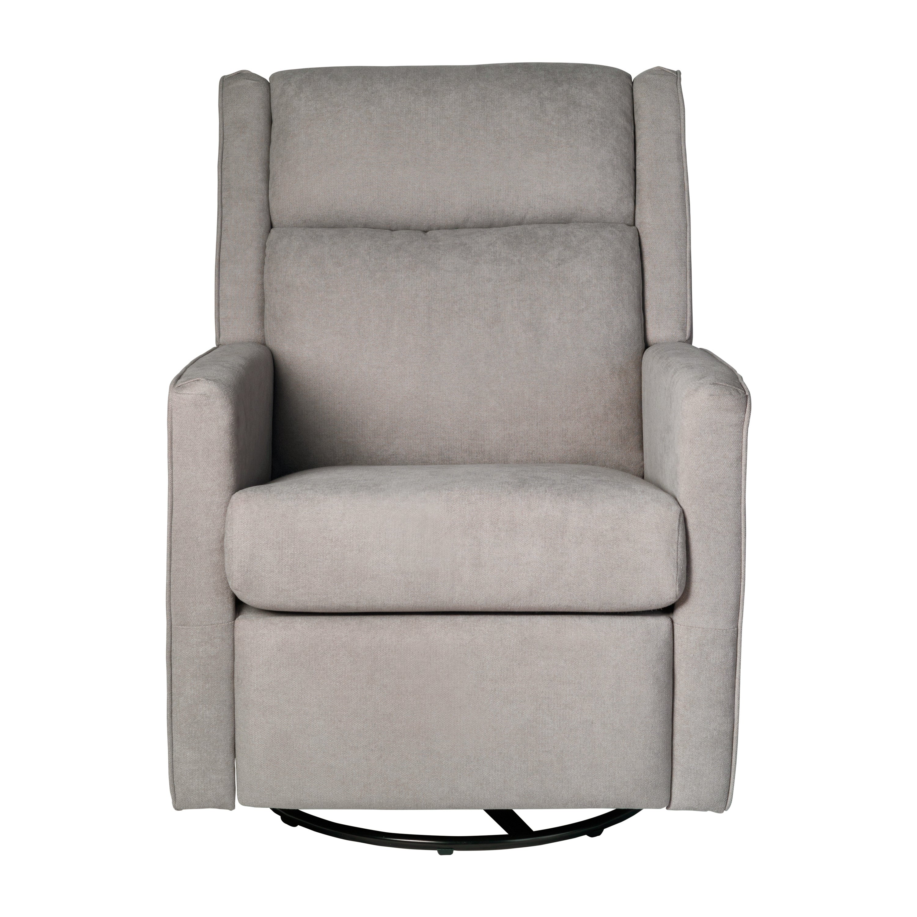 Cash Swivel Glider Rocker Recliner Chair, Manual 360 Degree Swivel Recliner Perfect for Living Room, Bedroom, or Nursery