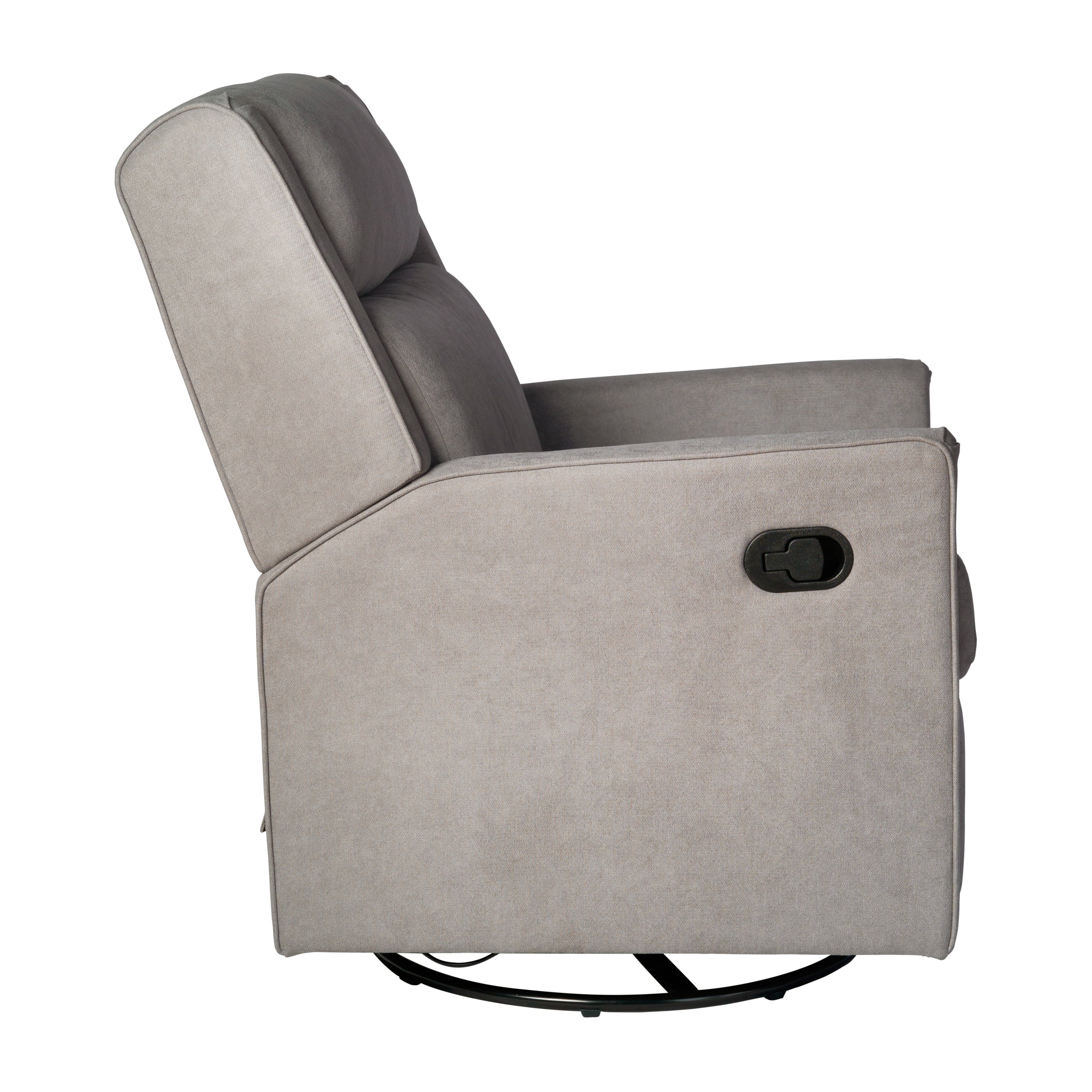 Cash Swivel Glider Rocker Recliner Chair, Manual 360 Degree Swivel Recliner Perfect for Living Room, Bedroom, or Nursery
