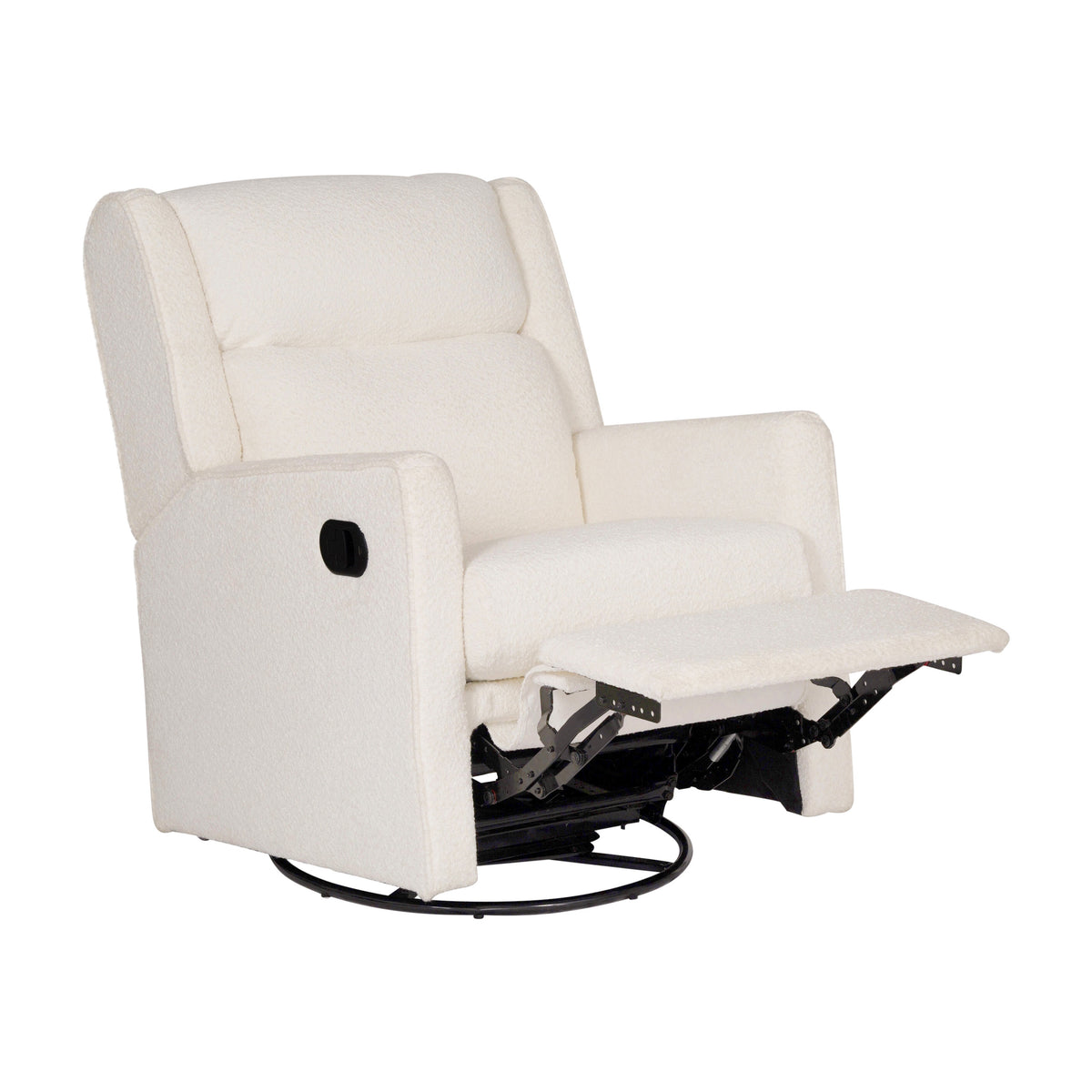 Cash Swivel Glider Rocker Manual Recliner Chair, 270 Degree Swivel, USB/USB-C Charging Ports, Perfect for Living Room or Nursery