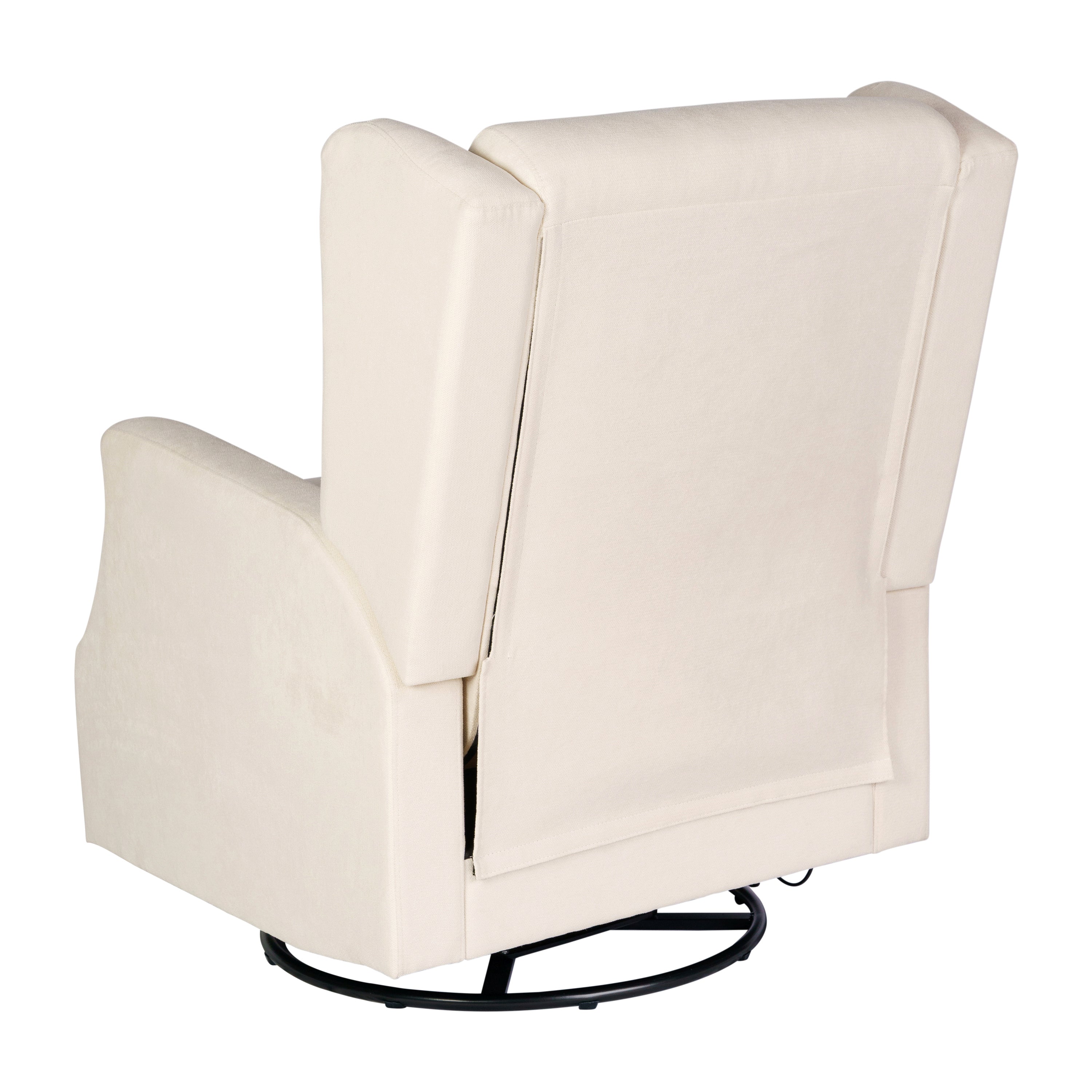 Omma Swivel Glider Rocker Recliner Chair, Manual 360 Degree Swivel Wingback Recliner Perfect for Living Room, Bedroom, or Nursery