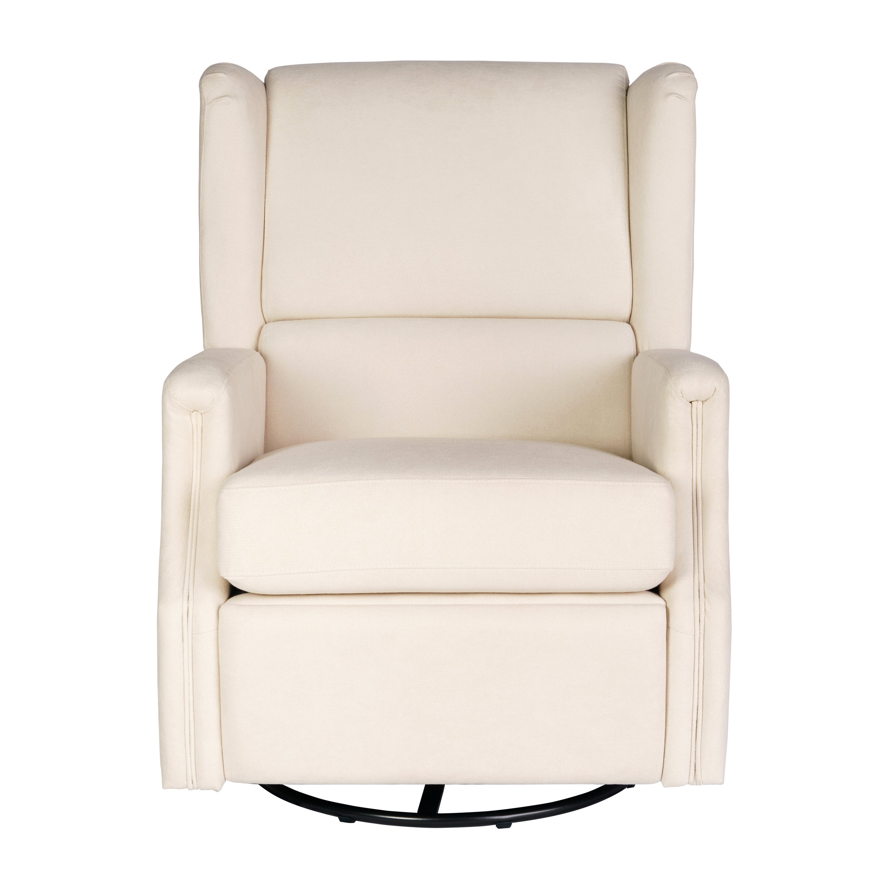 Omma Swivel Glider Rocker Recliner Chair, Manual 360 Degree Swivel Wingback Recliner Perfect for Living Room, Bedroom, or Nursery