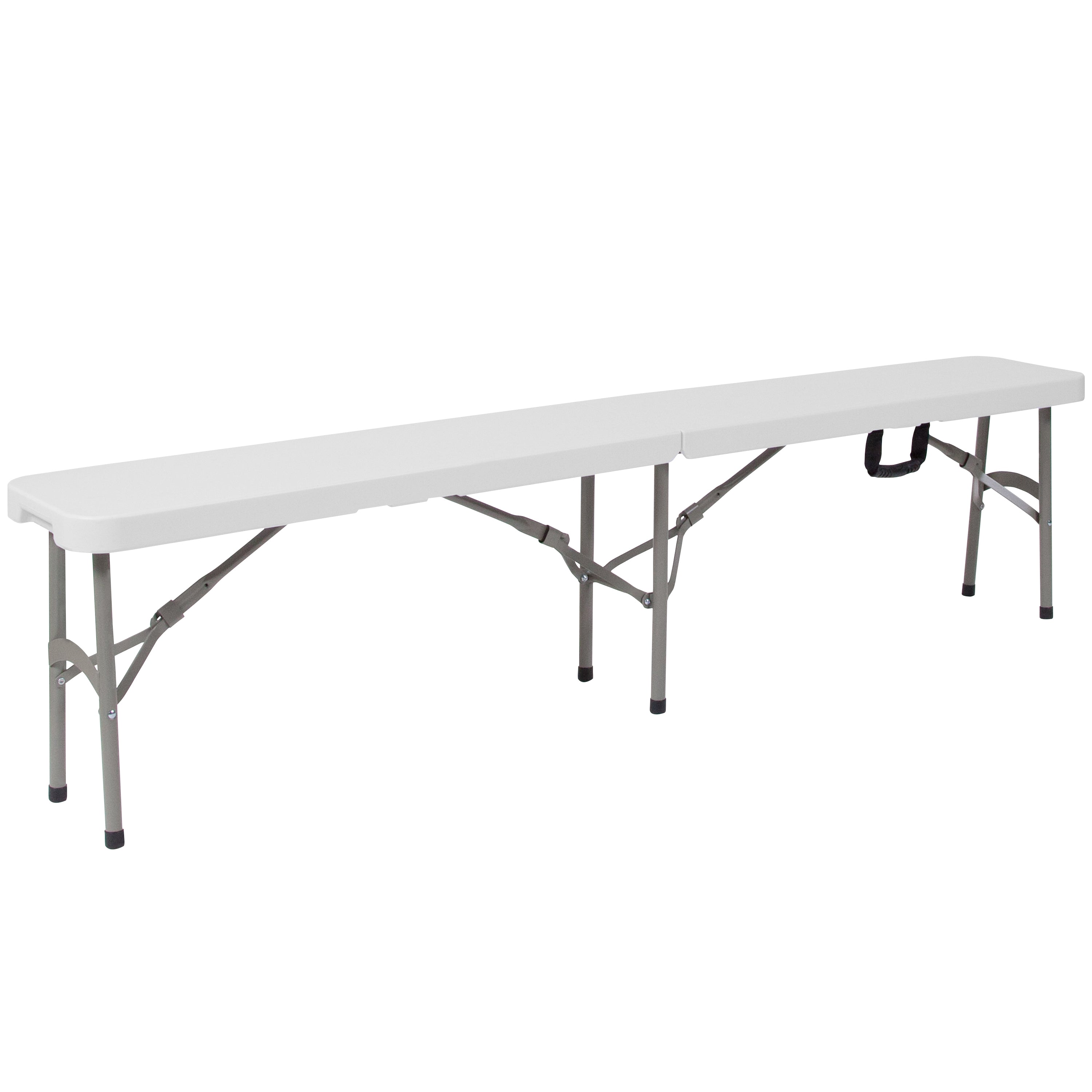 11''W x 72"L Bi-Fold Folding Bench with Carrying Handle-Commercial Bench-Flash Furniture-Wall2Wall Furnishings