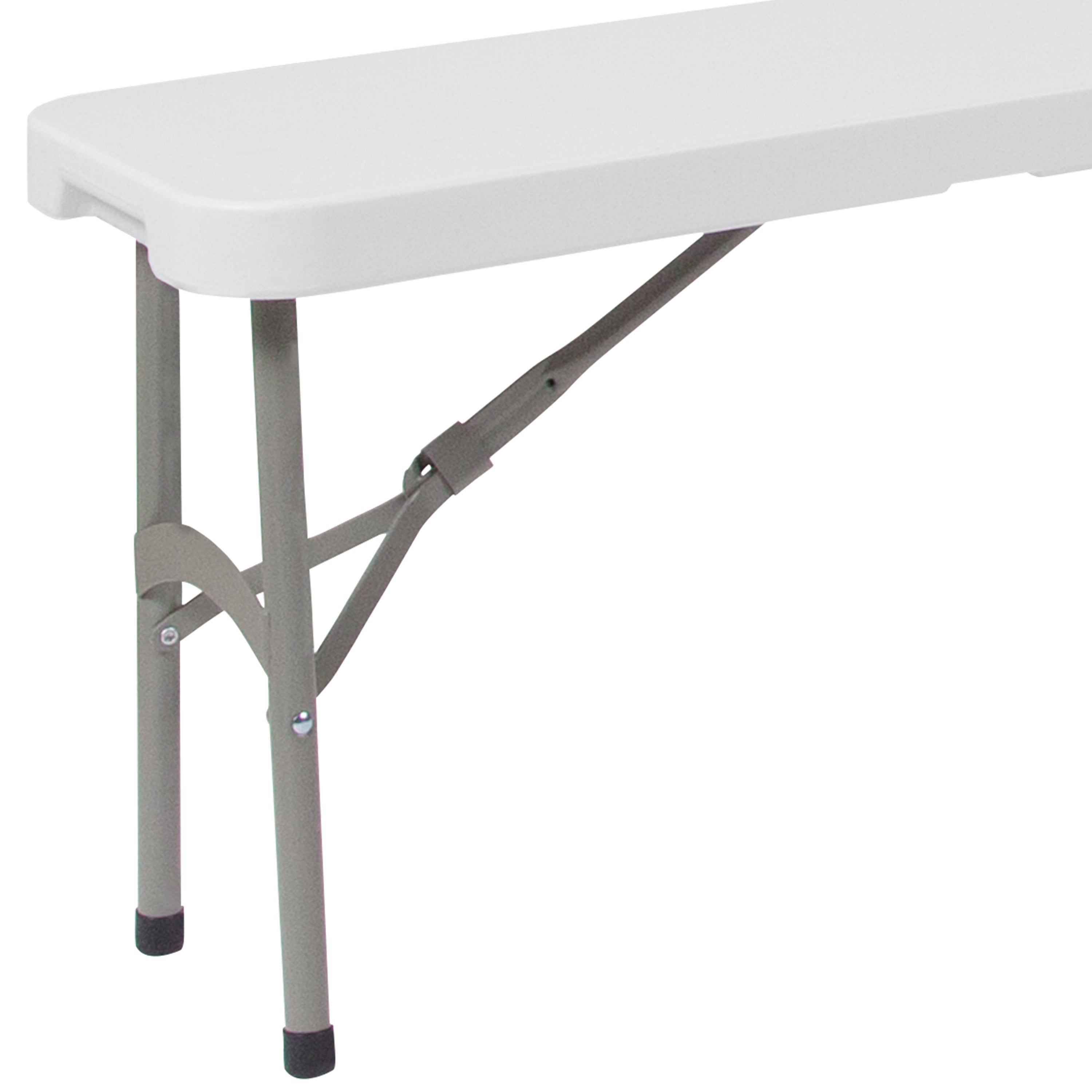 11''W x 72"L Bi-Fold Folding Bench with Carrying Handle-Commercial Bench-Flash Furniture-Wall2Wall Furnishings