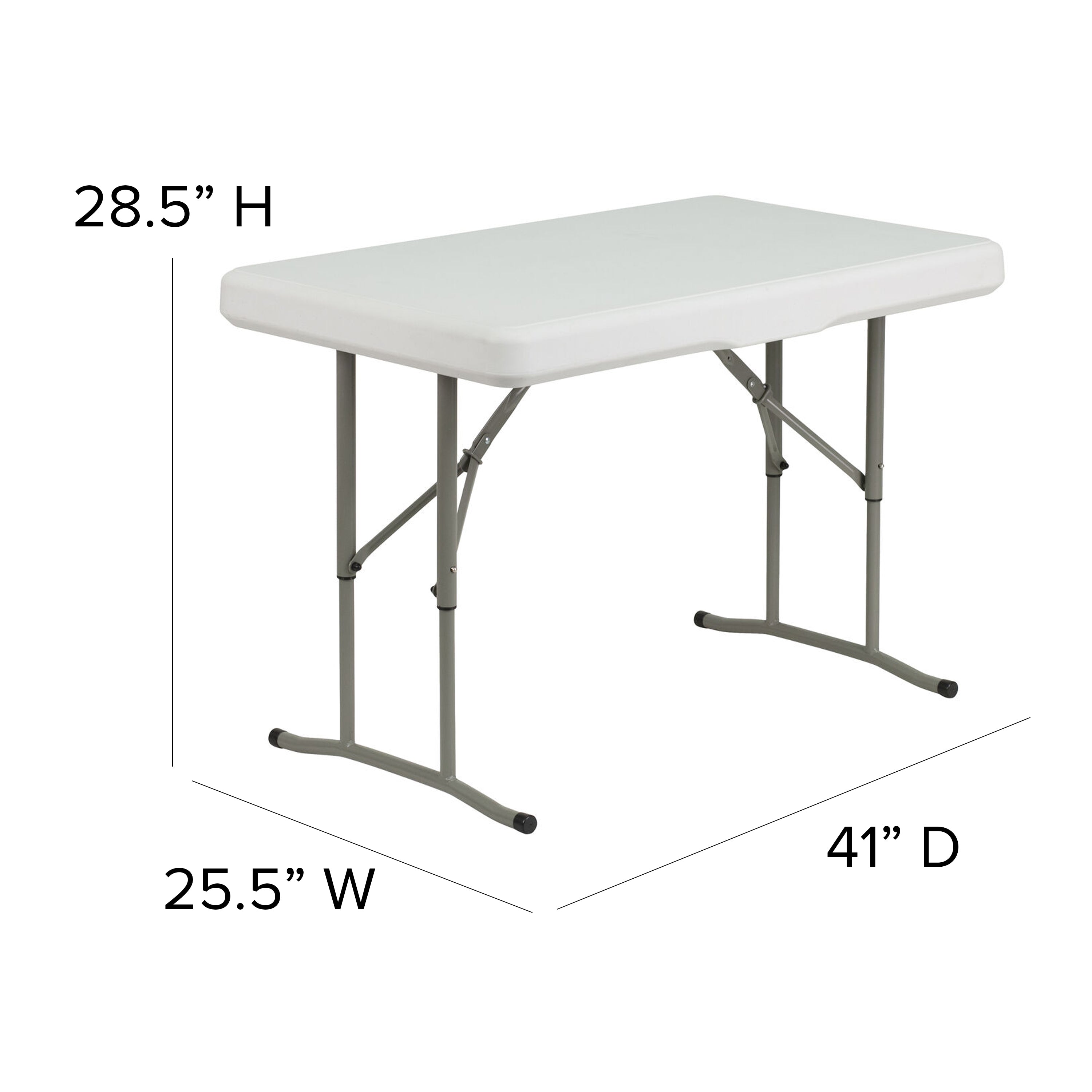 3 Piece Portable Plastic Folding Bench and Table Set-Folding Picnic Table-Flash Furniture-Wall2Wall Furnishings