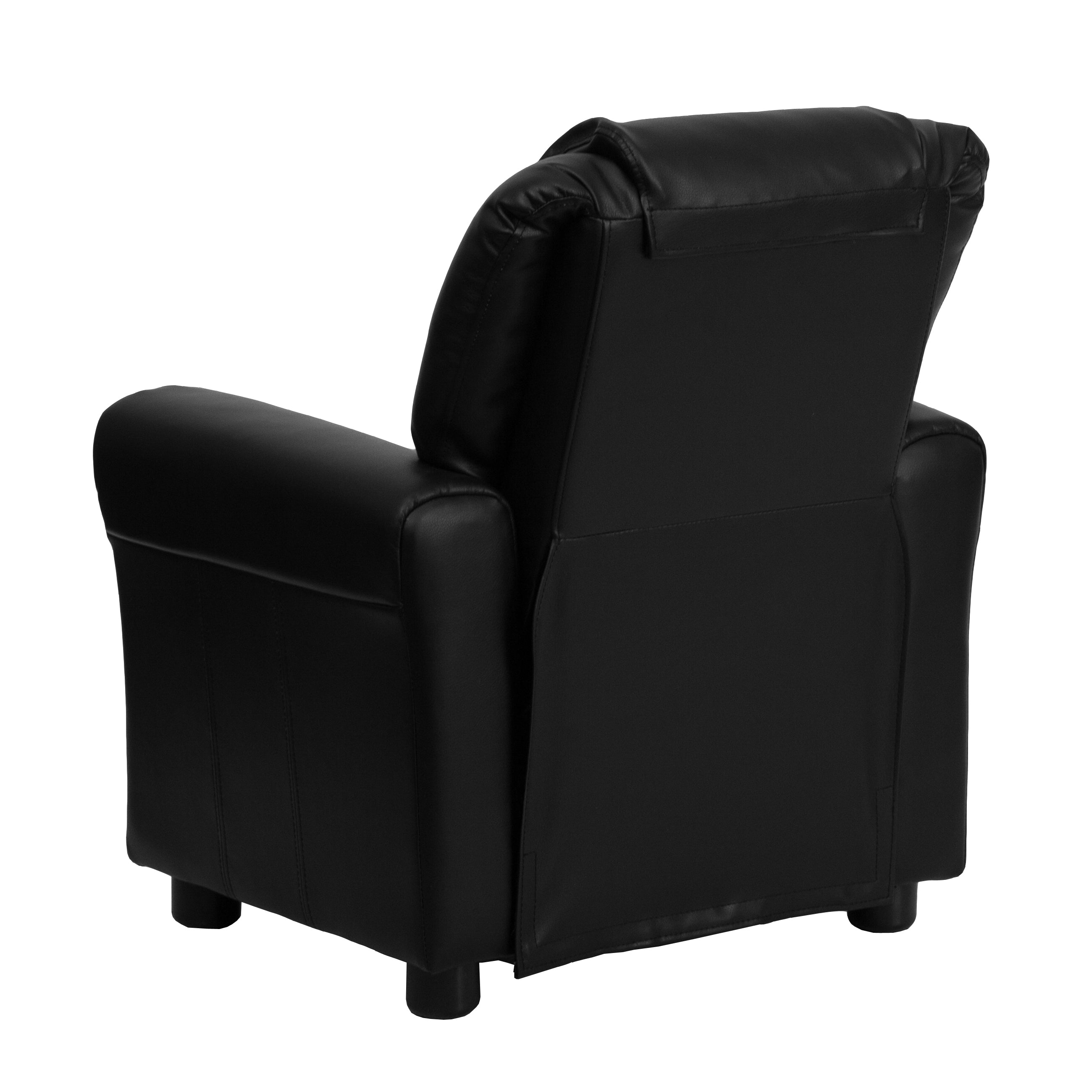 Contemporary Kids Recliner with Cup Holder and Headrest