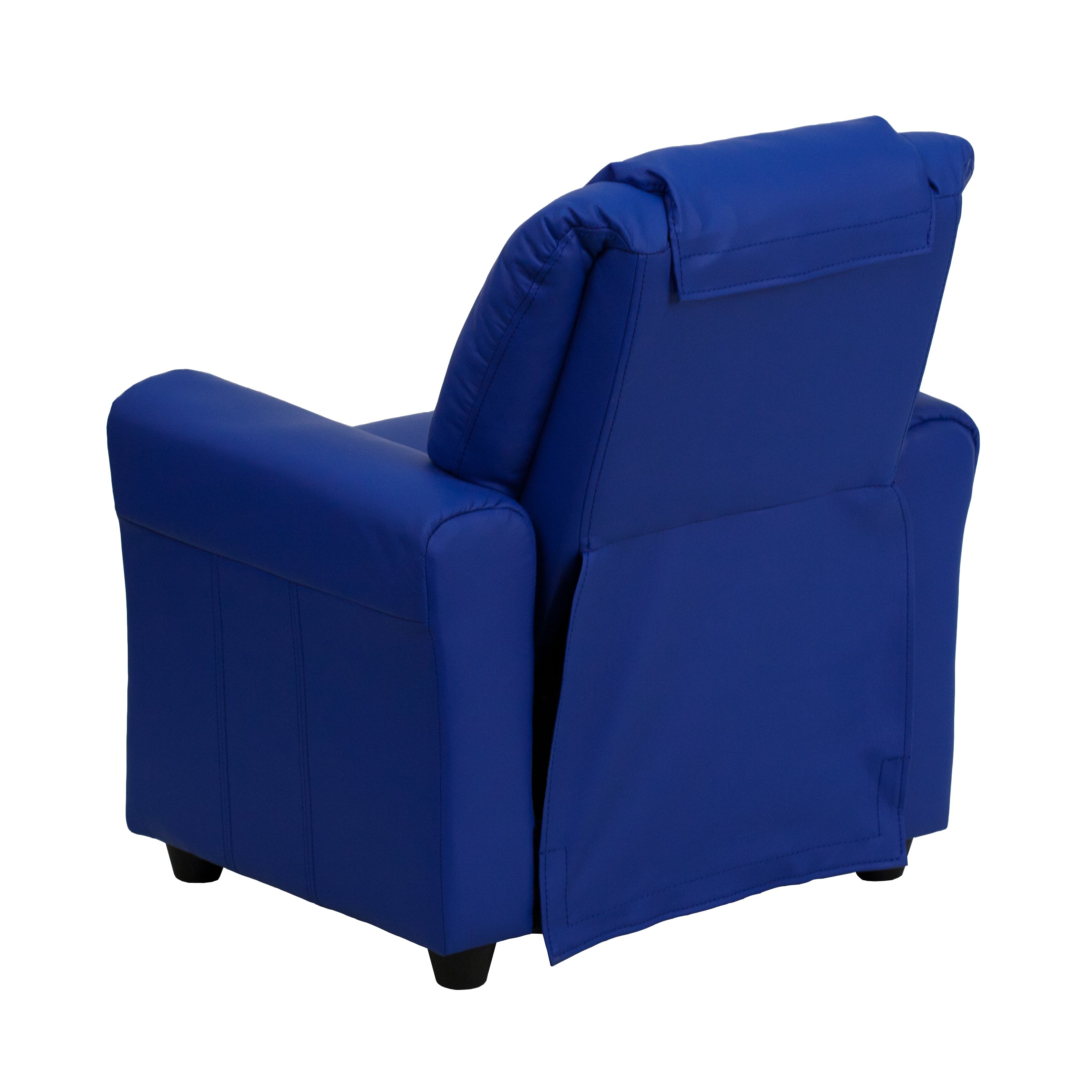 Contemporary Kids Recliner with Cup Holder and Headrest