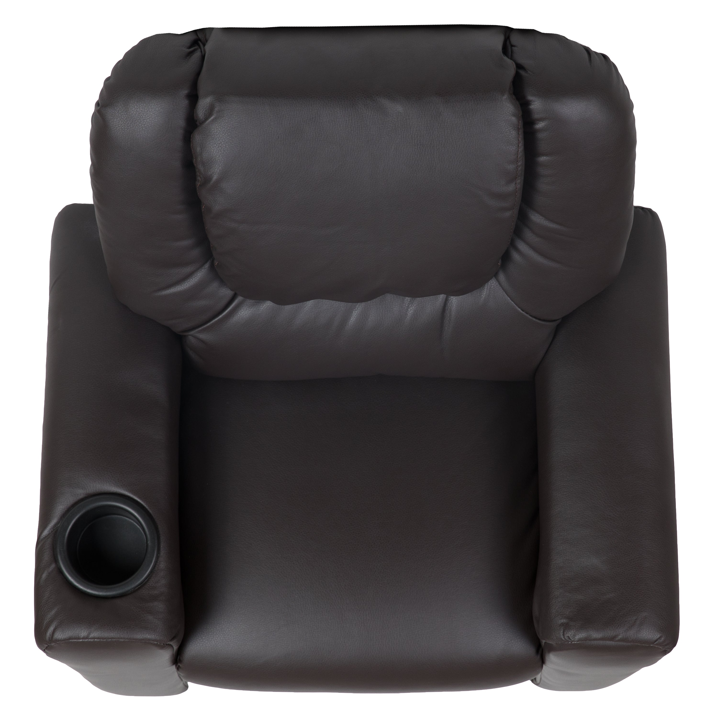 Contemporary Kids Recliner with Cup Holder and Headrest