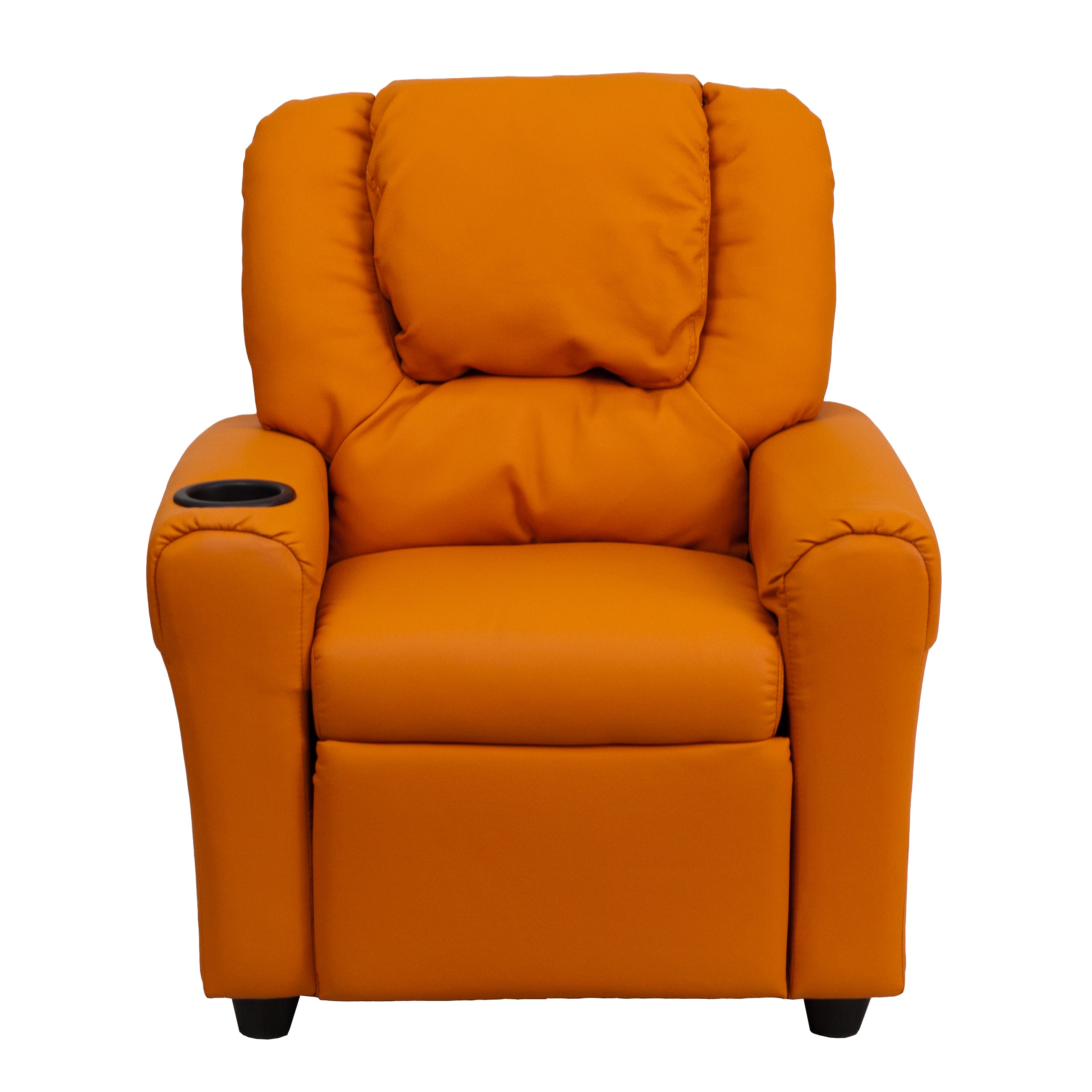 Contemporary Kids Recliner with Cup Holder and Headrest