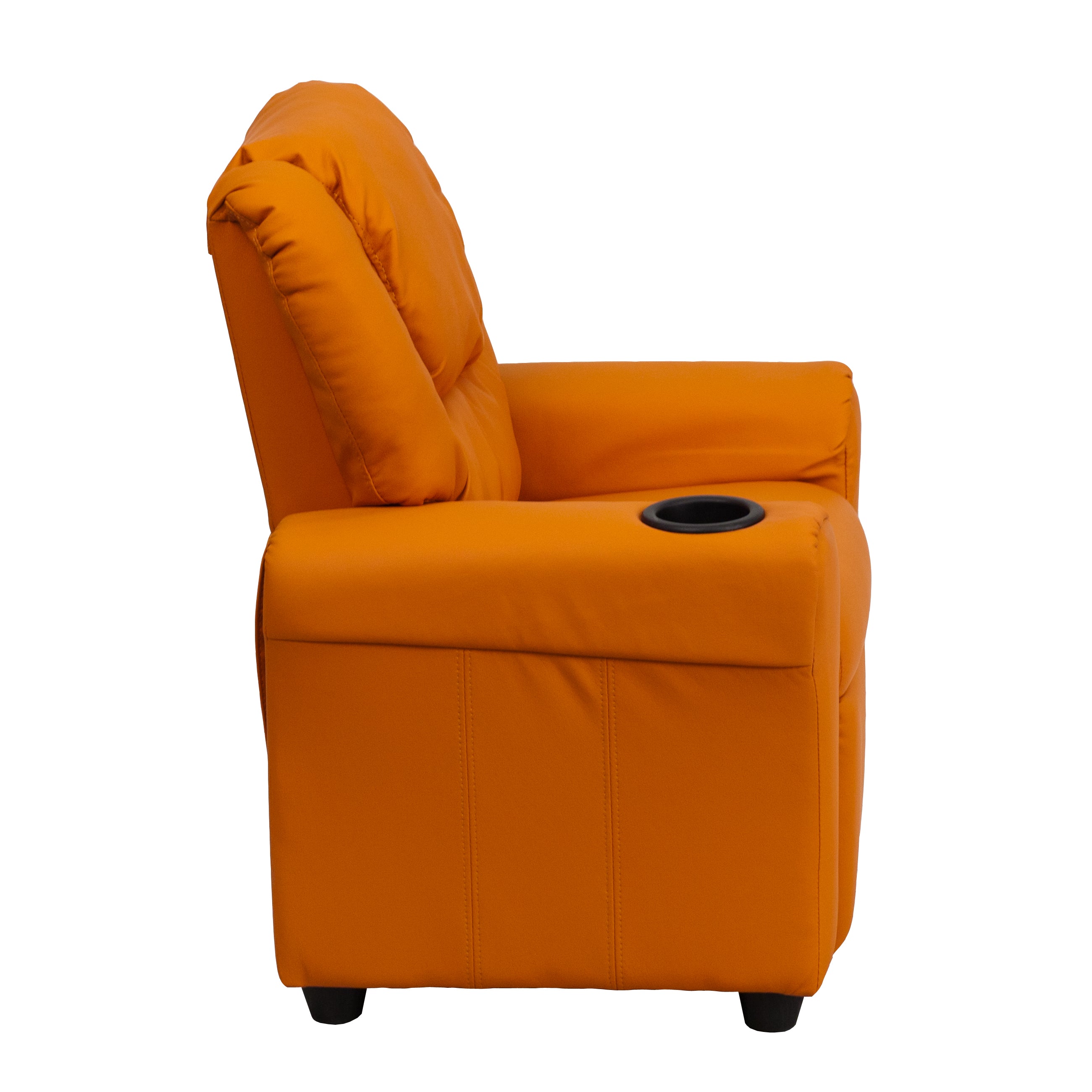 Contemporary Kids Recliner with Cup Holder and Headrest