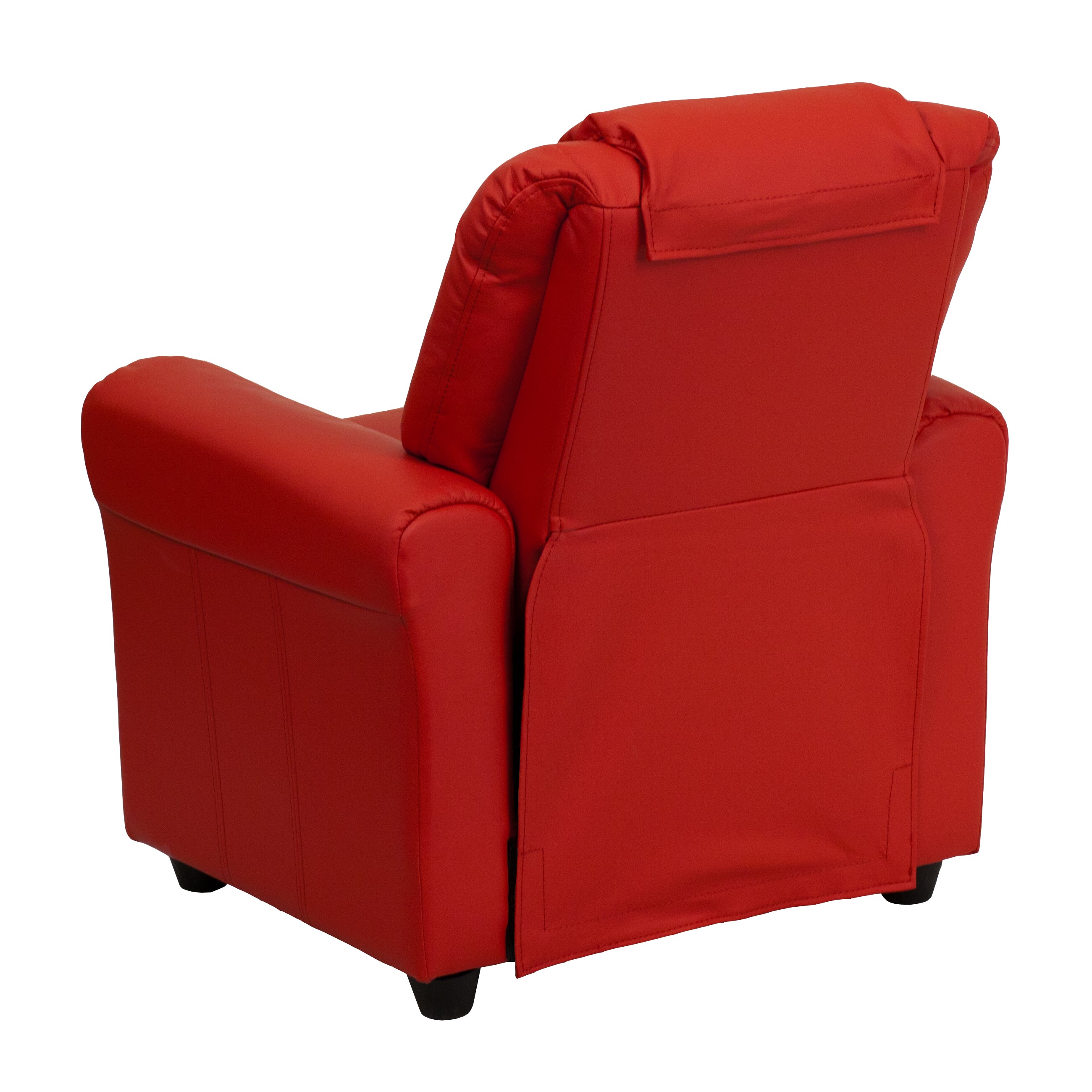 Contemporary Kids Recliner with Cup Holder and Headrest