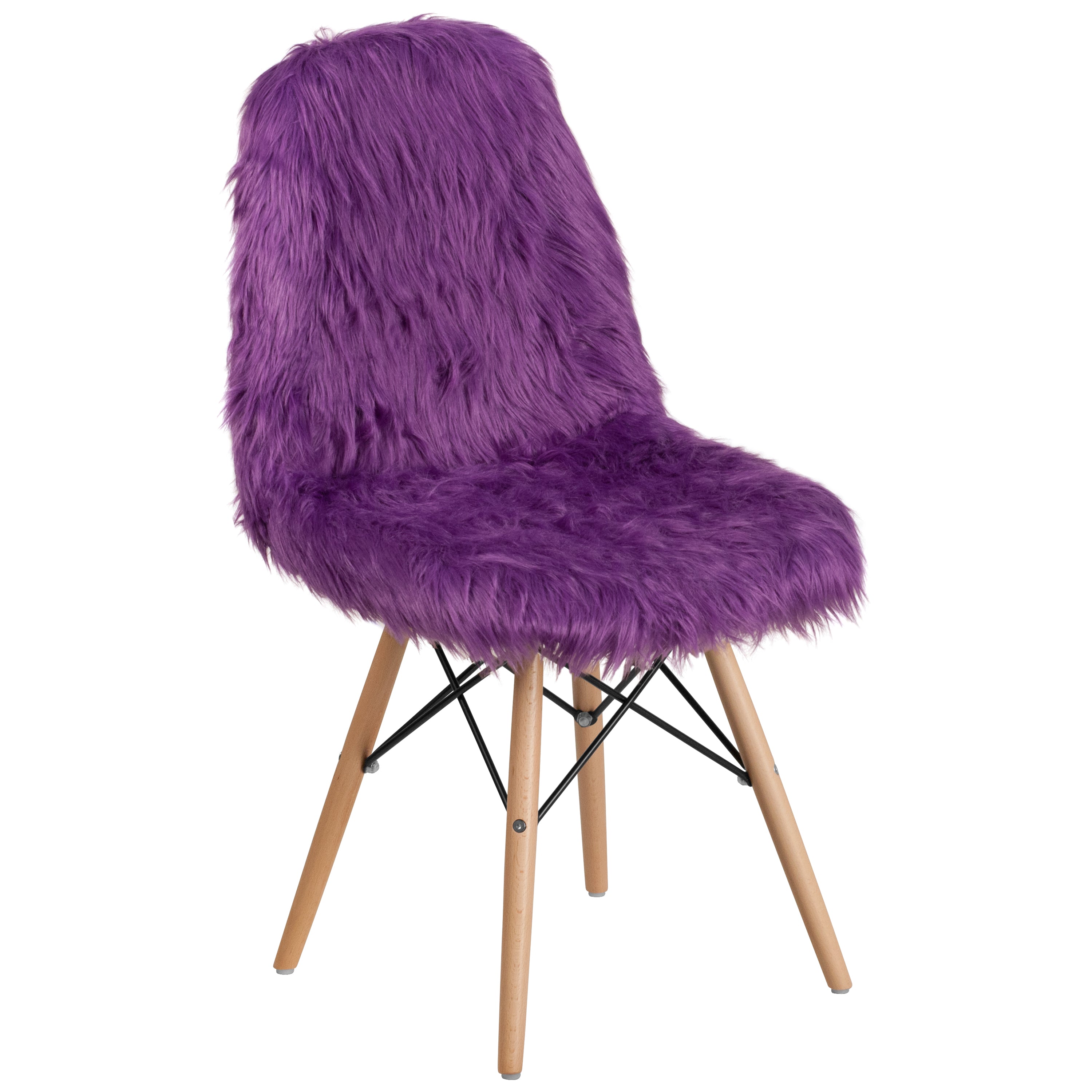Shaggy Dog Accent Chair-Accent Chair-Flash Furniture-Wall2Wall Furnishings