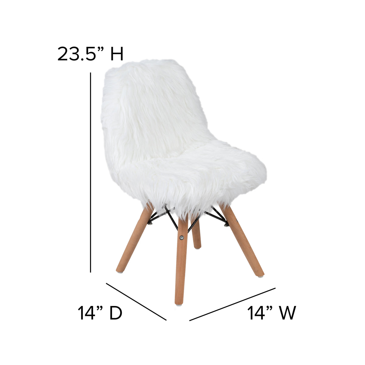Kids Shaggy Dog Accent Chair