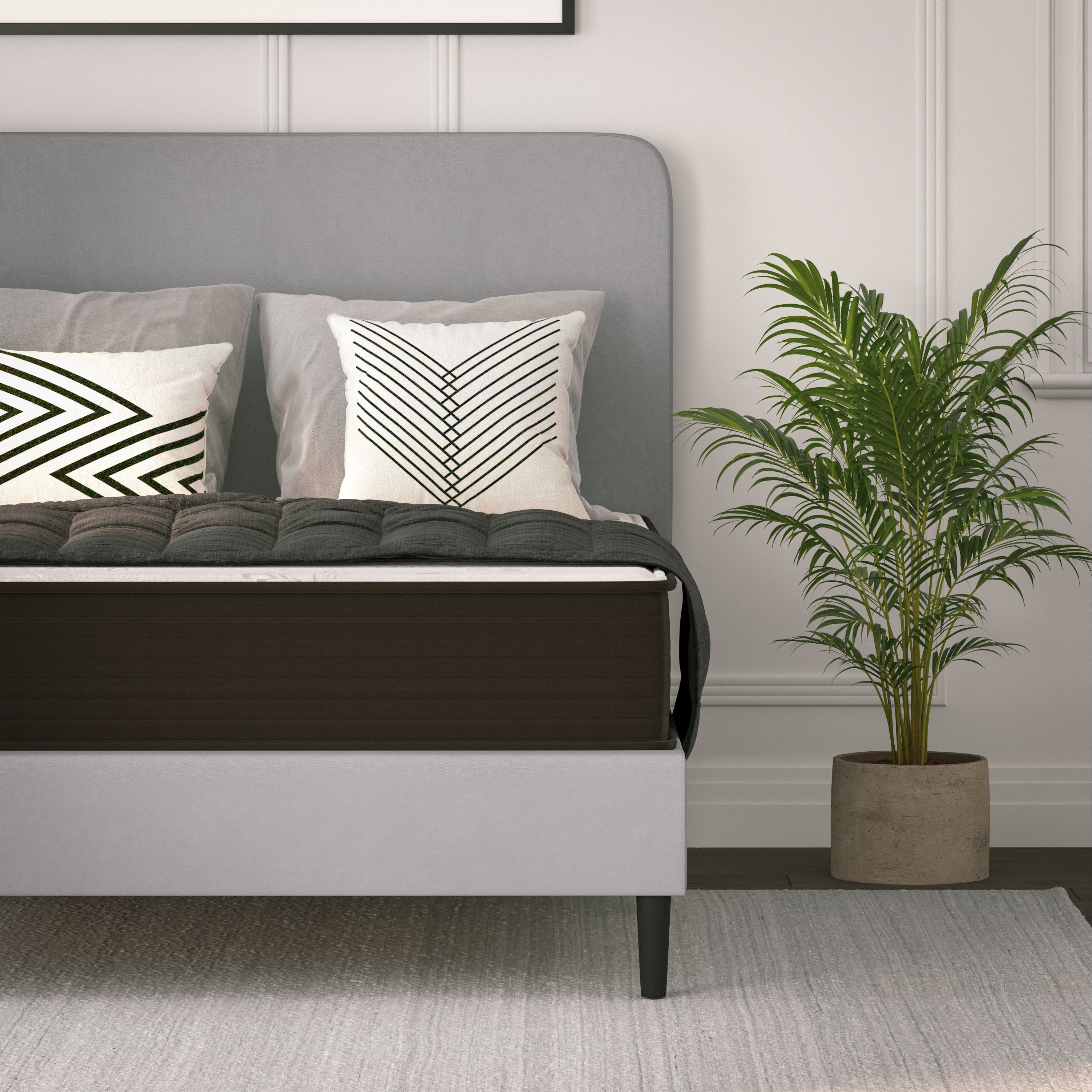 Dream 10 Inch Hybrid Mattress, High Density Foam and Pocket Spring Mattress in a Box, CertiPur-US Certified Foam