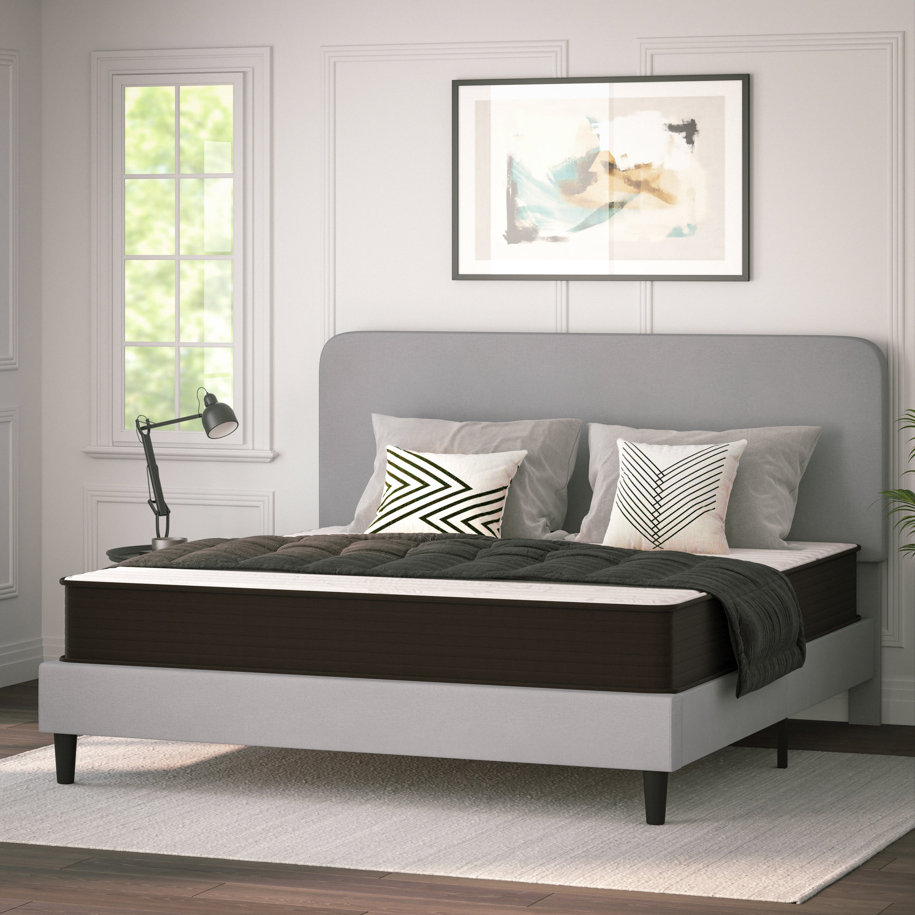 Dream 10 Inch Hybrid Mattress, High Density Foam and Pocket Spring Mattress in a Box, CertiPur-US Certified Foam