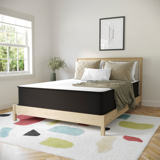 Dream 12 Inch Hybrid Mattress, High Density Foam and Pocket Spring Mattress in a Box, CertiPur-US Certified Foam