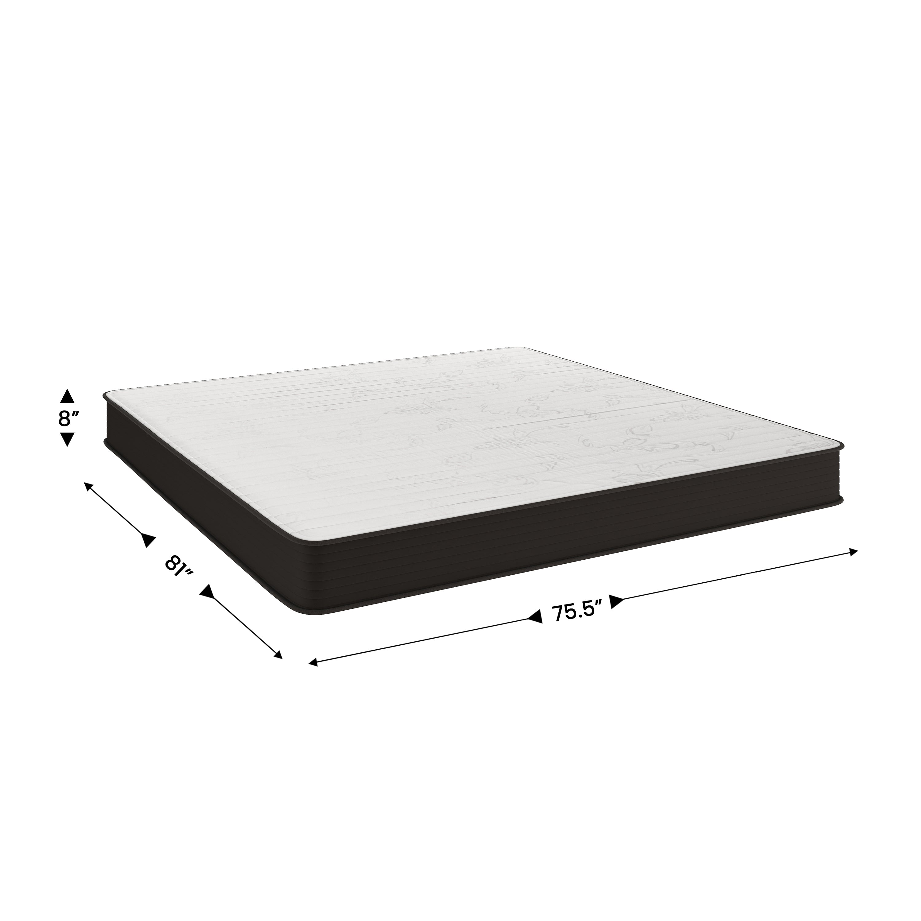 Dream 8 Inch Hybrid Mattress, High Density Foam and Innerspring Mattress in a Box, CertiPur-US Certified Foam