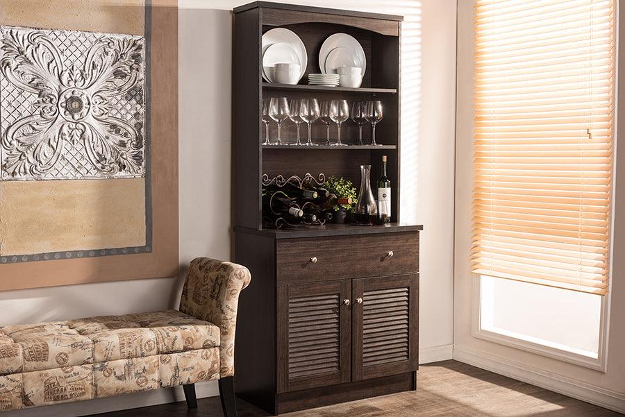 Agni Modern and Contemporary Buffet and Hutch Kitchen Cabinet