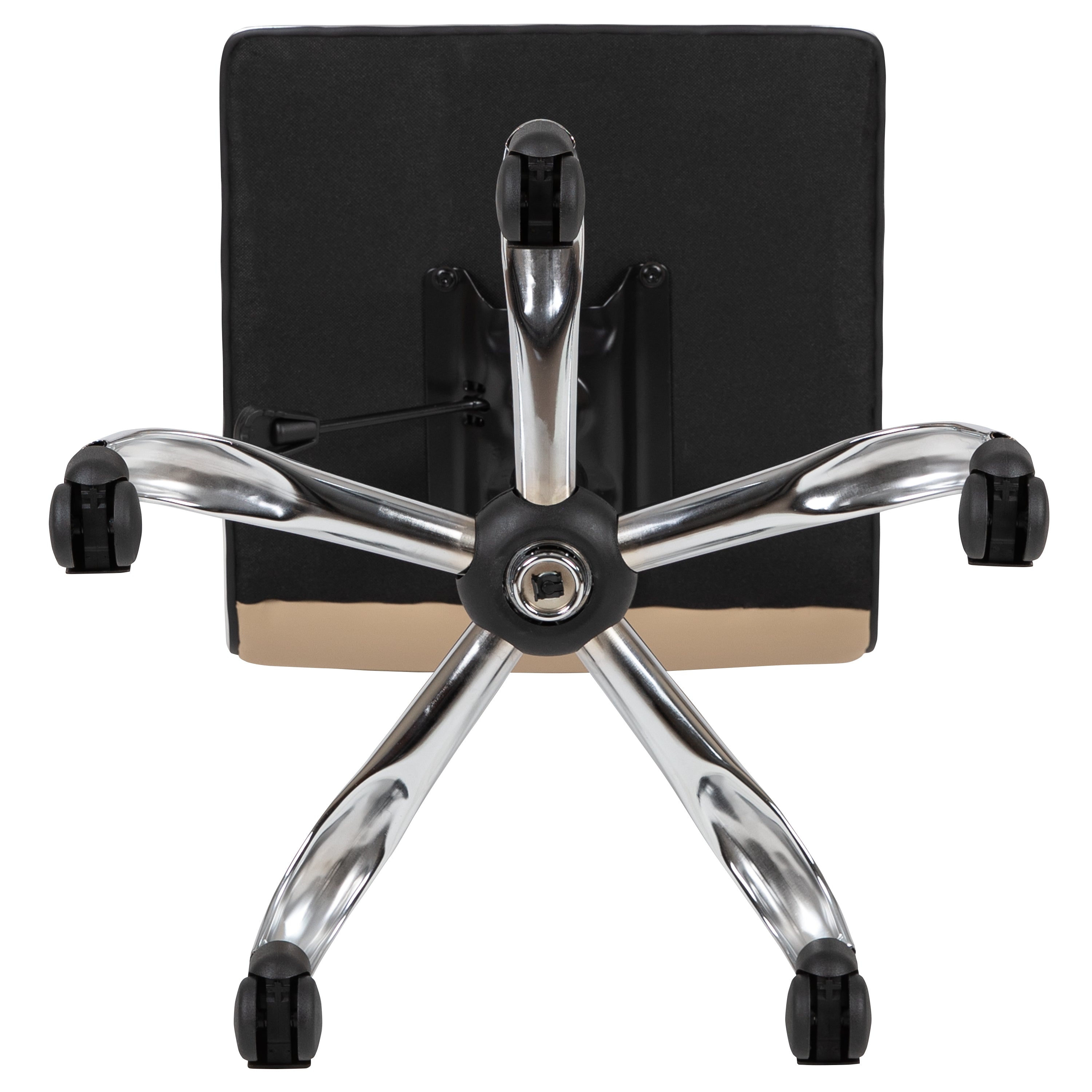 Low Back Designer Armless Ribbed Swivel Task Office Chair