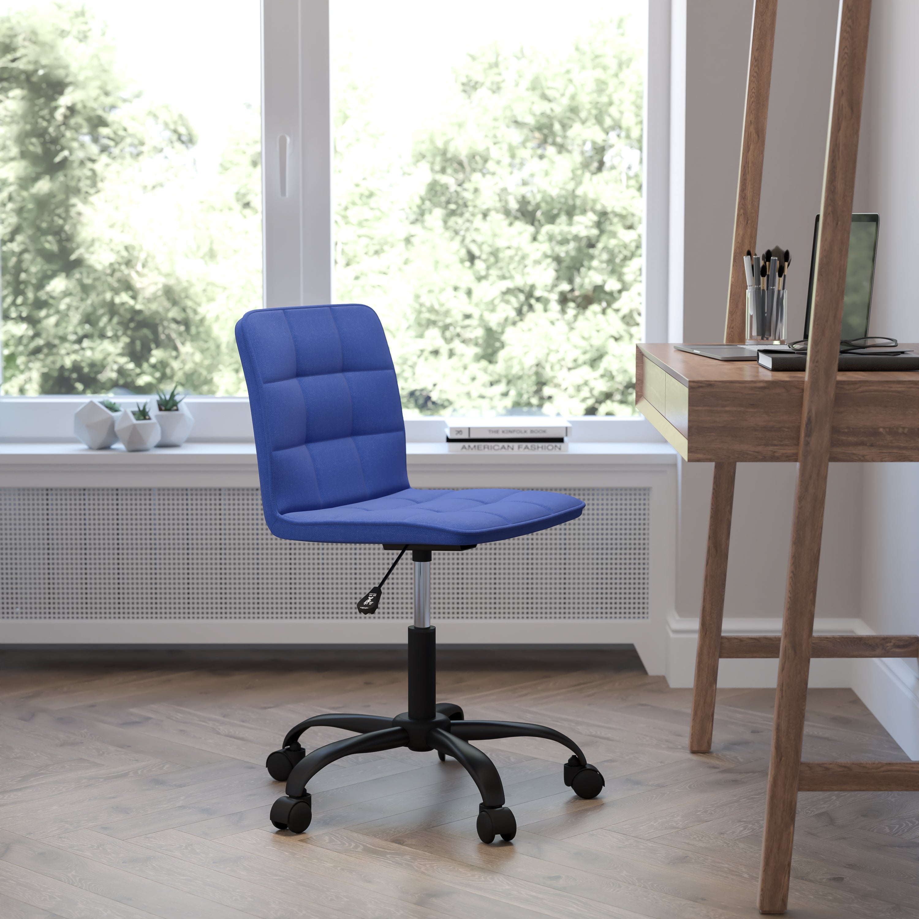Sorrento Home and Office Armless Task Office Chair with Tufted Back/Seat-Office Chair-Flash Furniture-Wall2Wall Furnishings