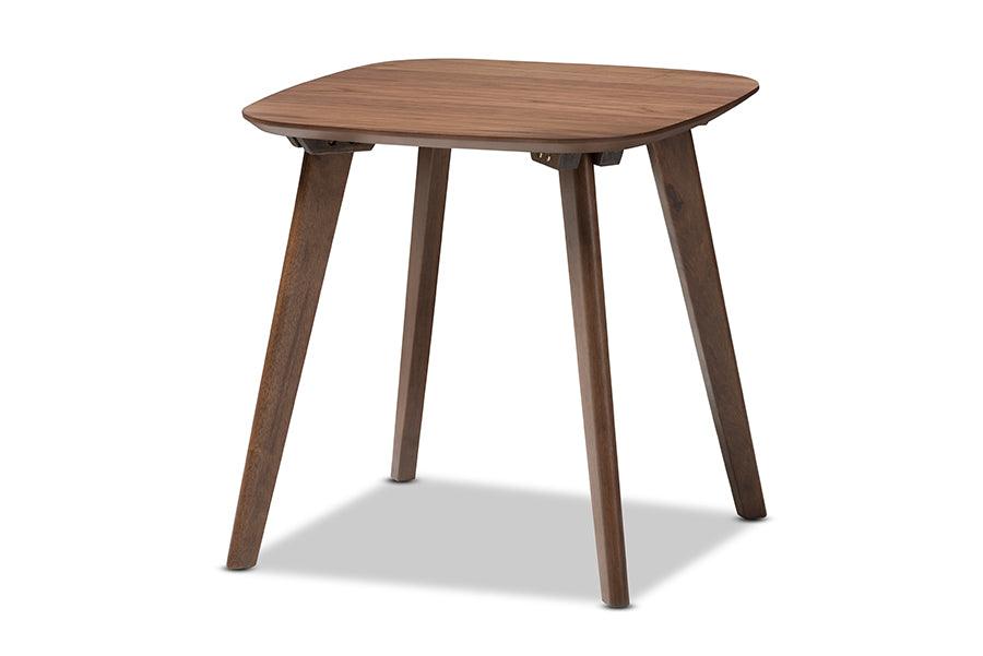 Dahlia Mid-Century Modern Wood End Table