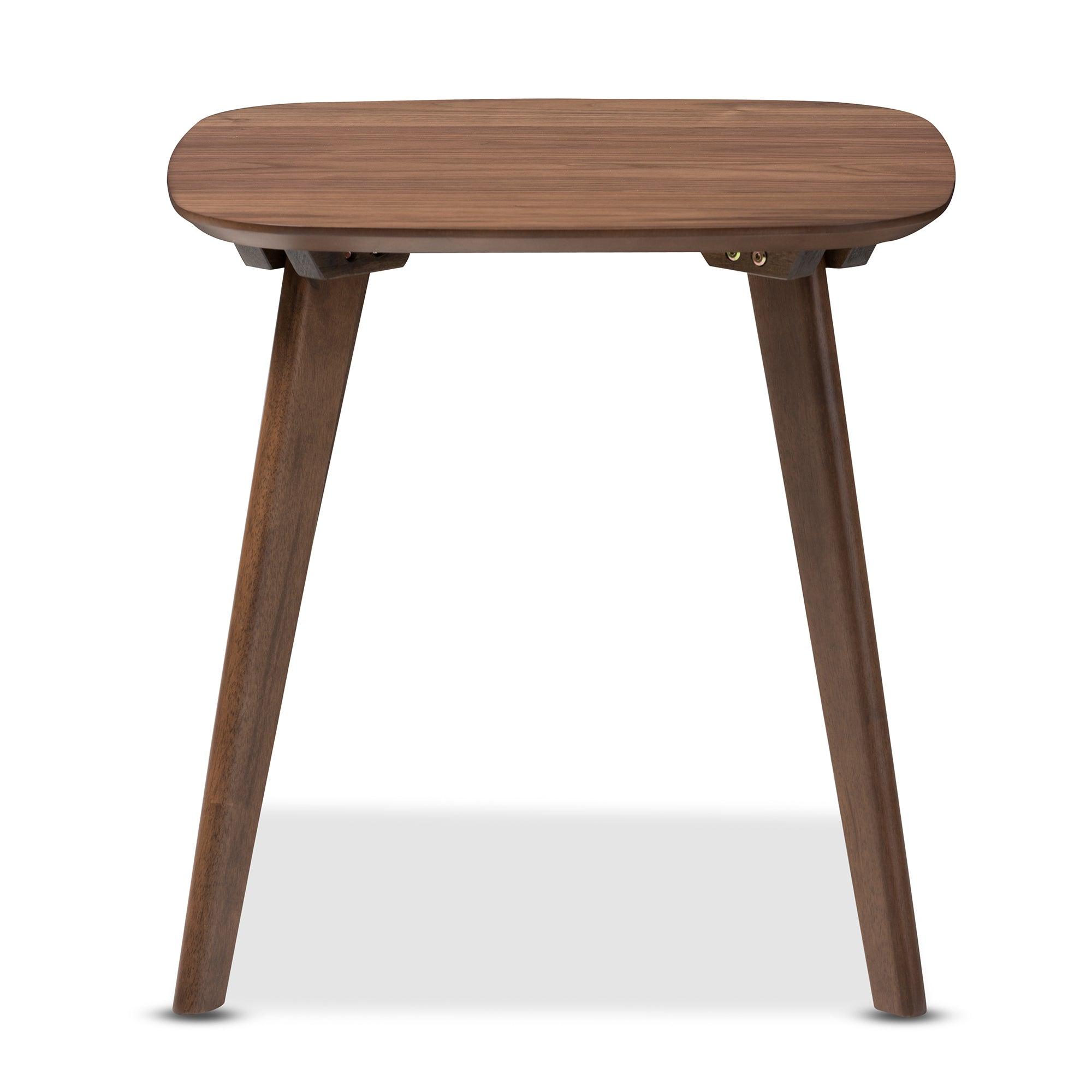 Dahlia Mid-Century Modern Wood End Table