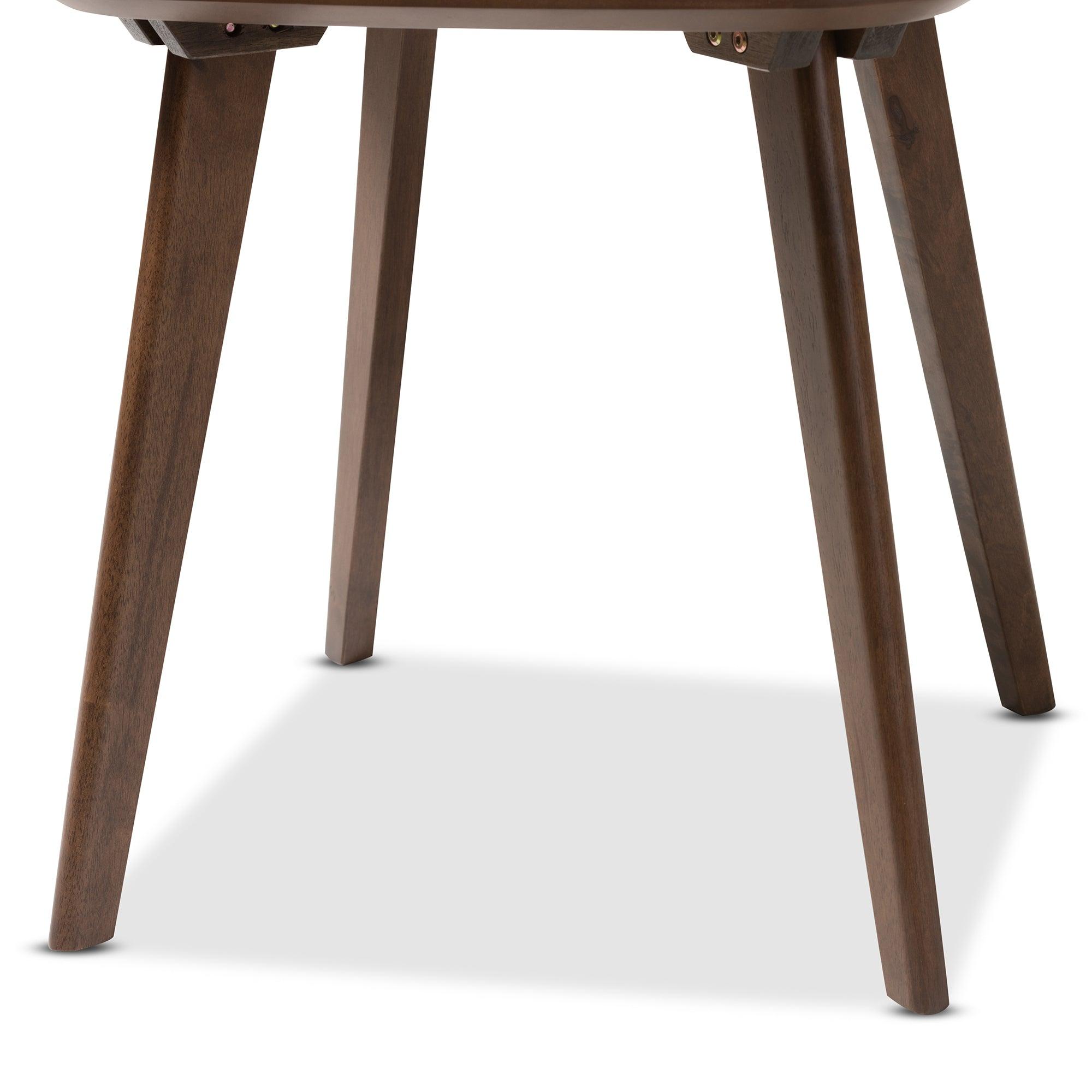 Dahlia Mid-Century Modern Wood End Table