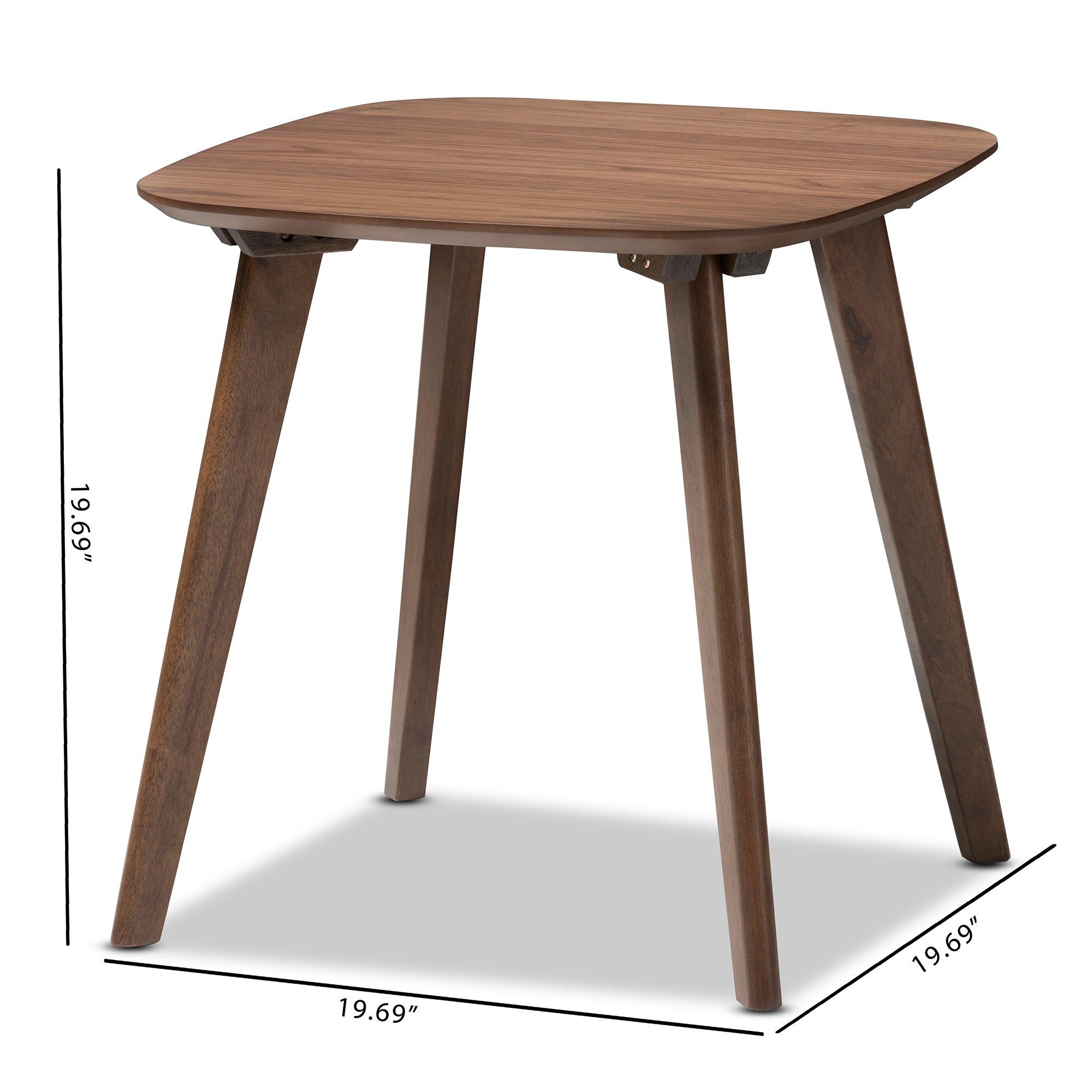 Dahlia Mid-Century Modern Wood End Table