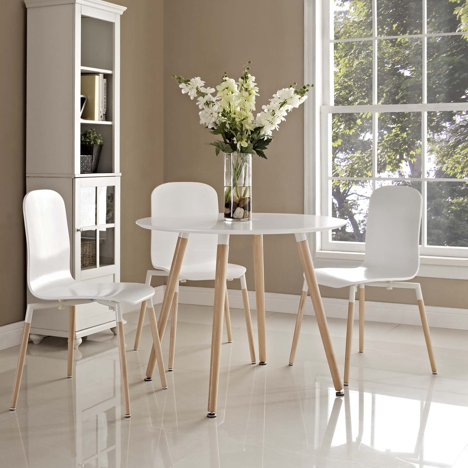 Track Round Dining Table-Dining Table-Modway-Wall2Wall Furnishings