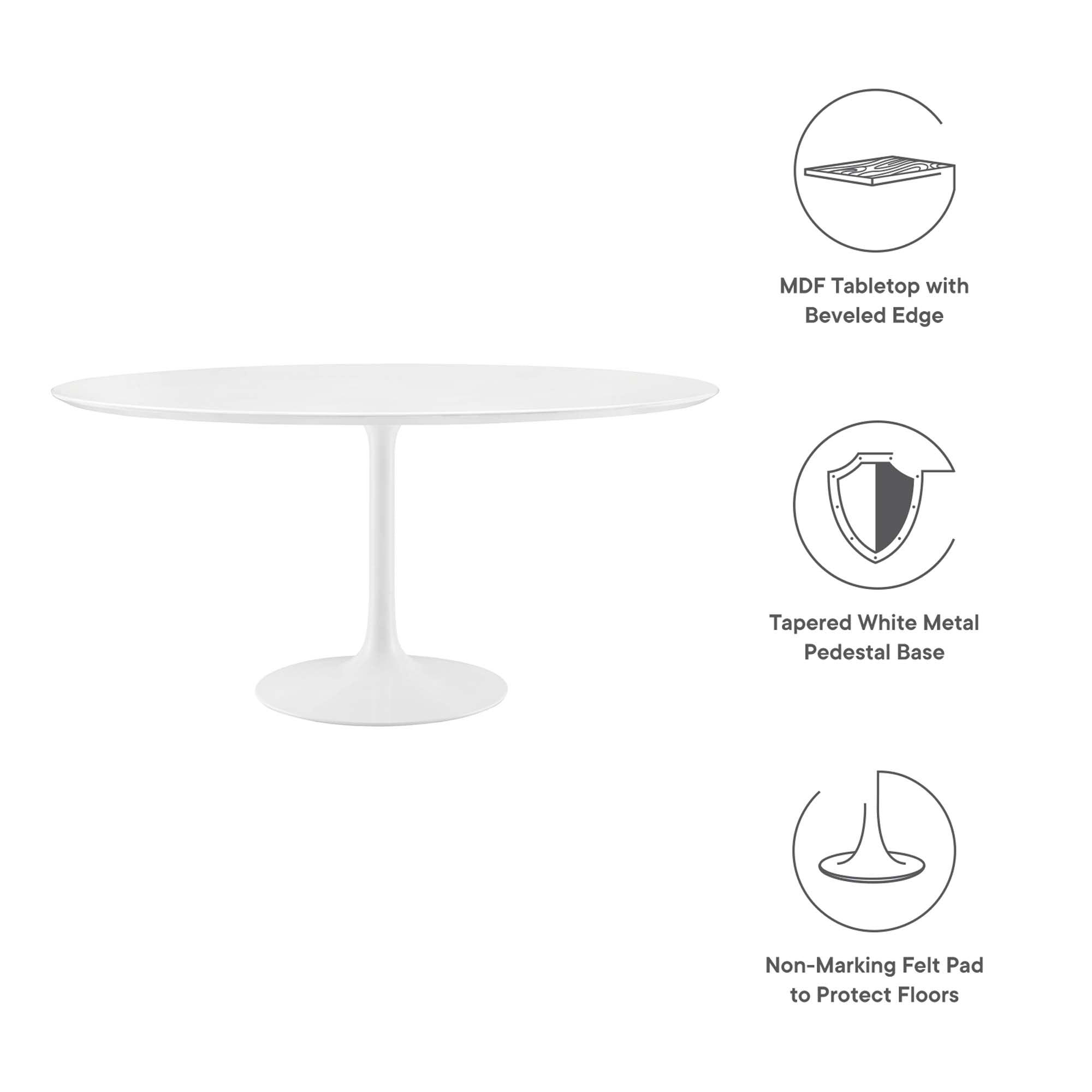 Lippa 60" Round Wood Dining Table