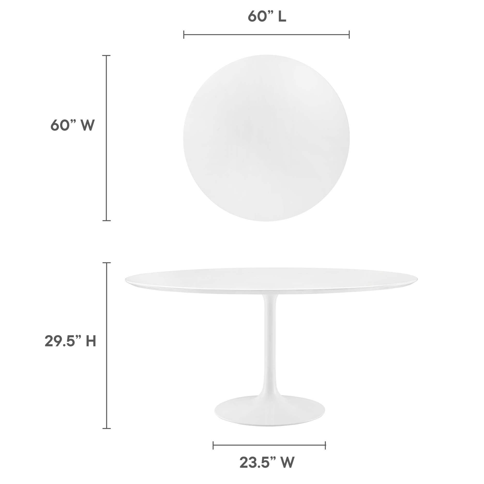Lippa 60" Round Wood Dining Table