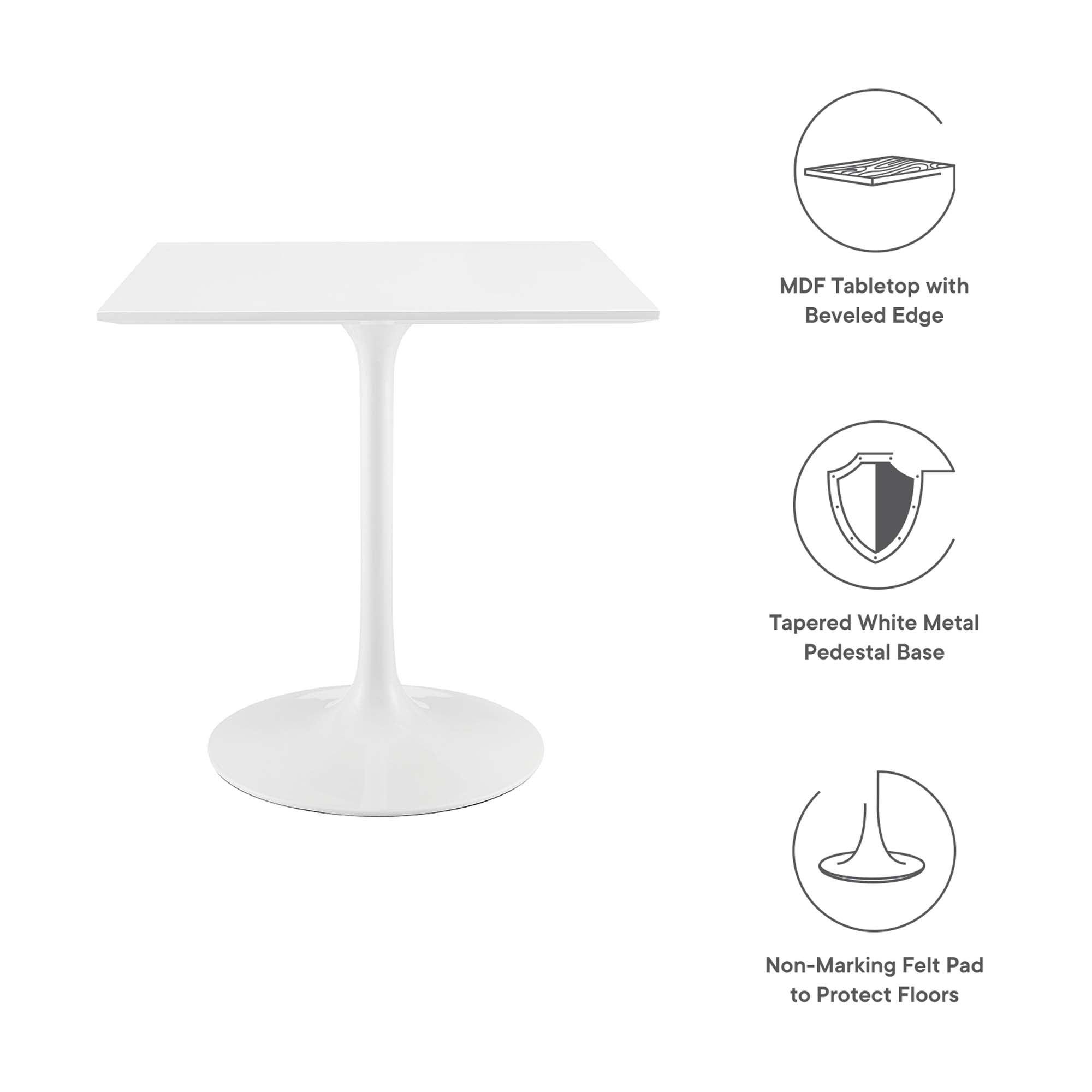 Lippa 28" Square Wood Dining Table