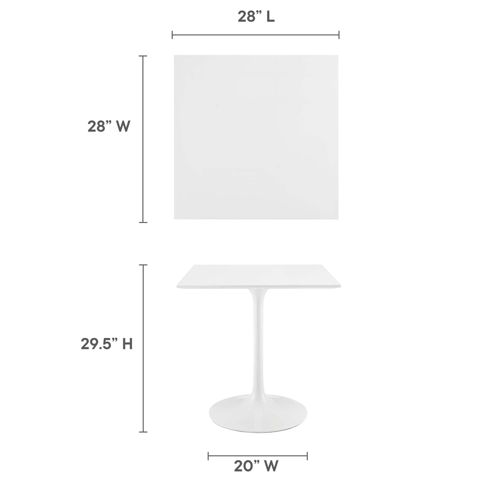 Lippa 28" Square Wood Dining Table